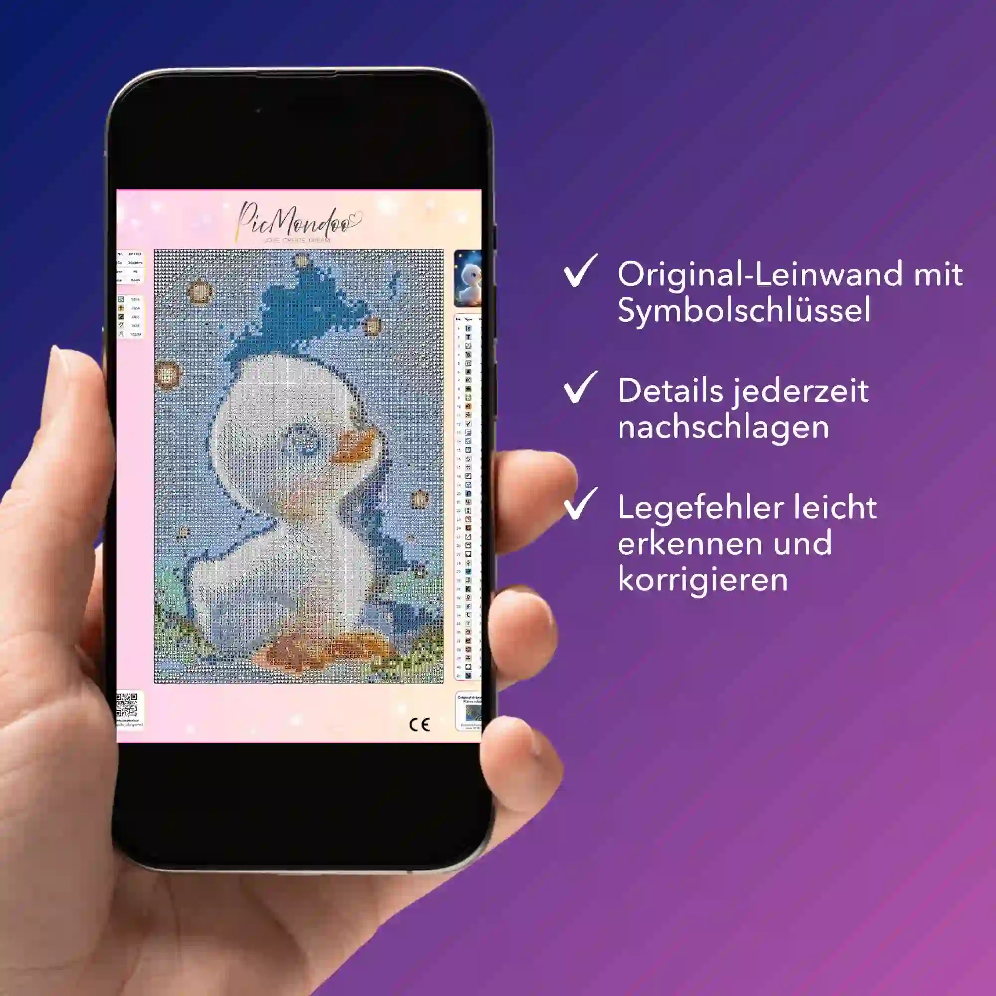 Digitale Bildmappe - Glitzer Entlein