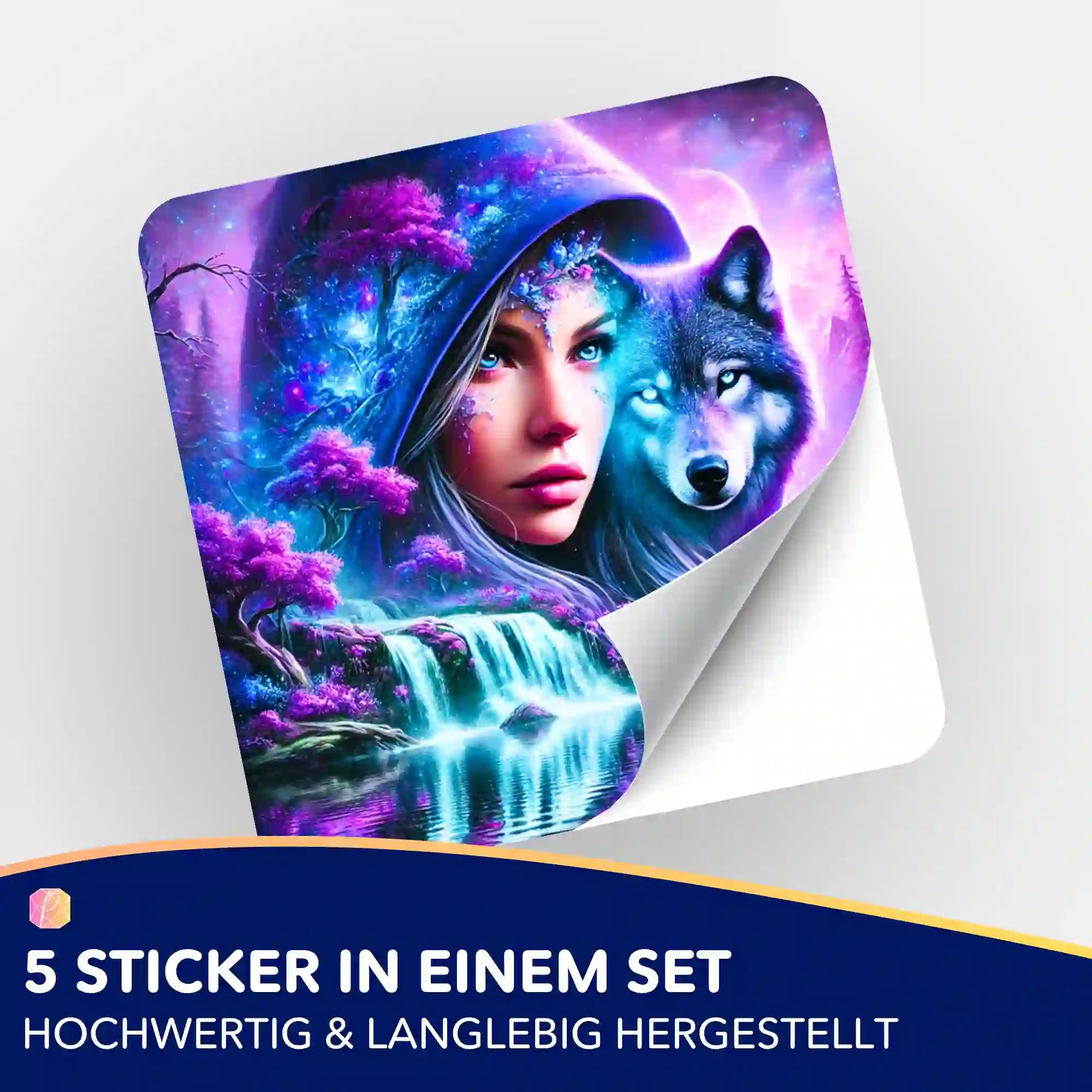 Aufkleber 5er-Set - Eleonora and the Wolf "Limited Edition"