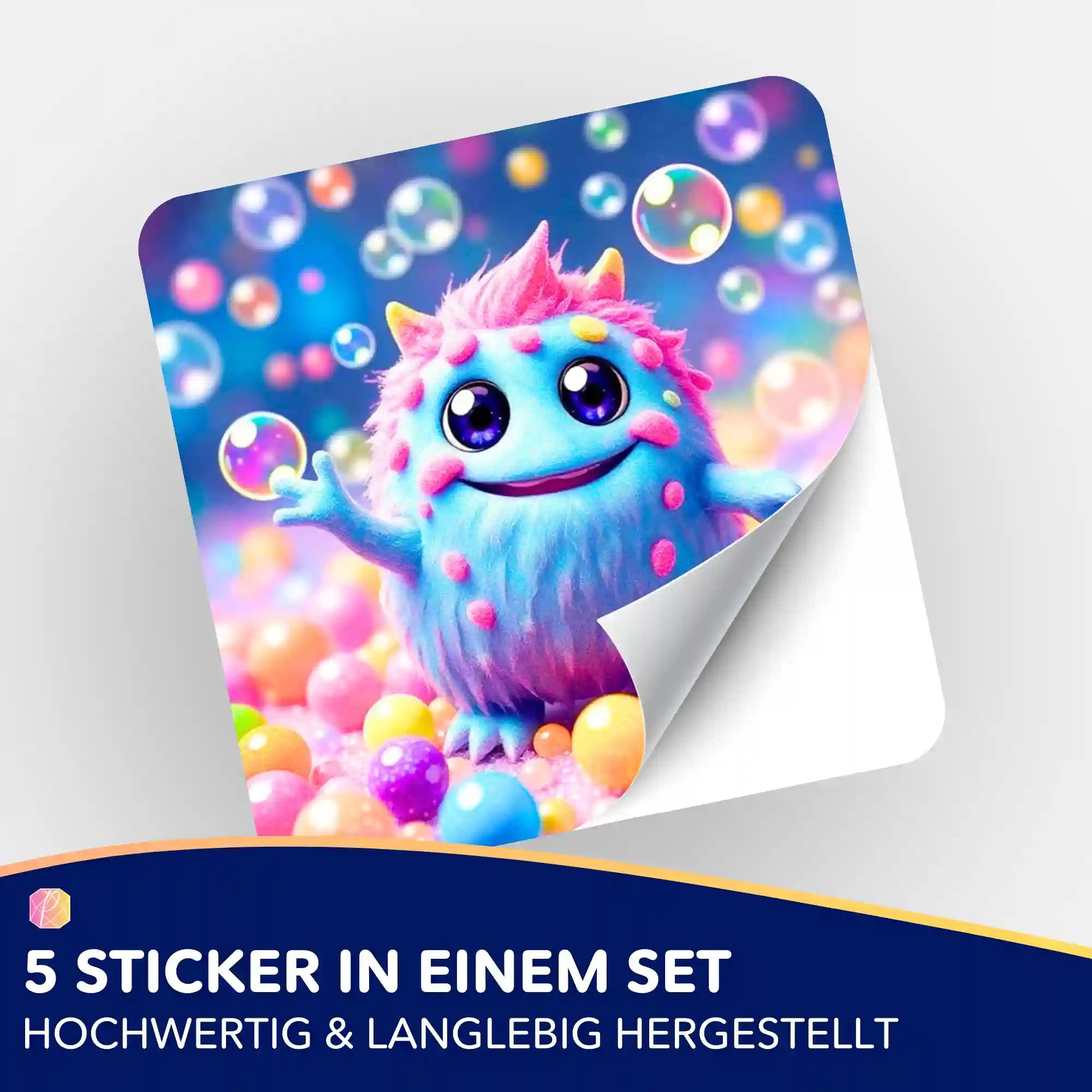 Aufkleber 5er-Set - Moni Live Verkauf - Muffti