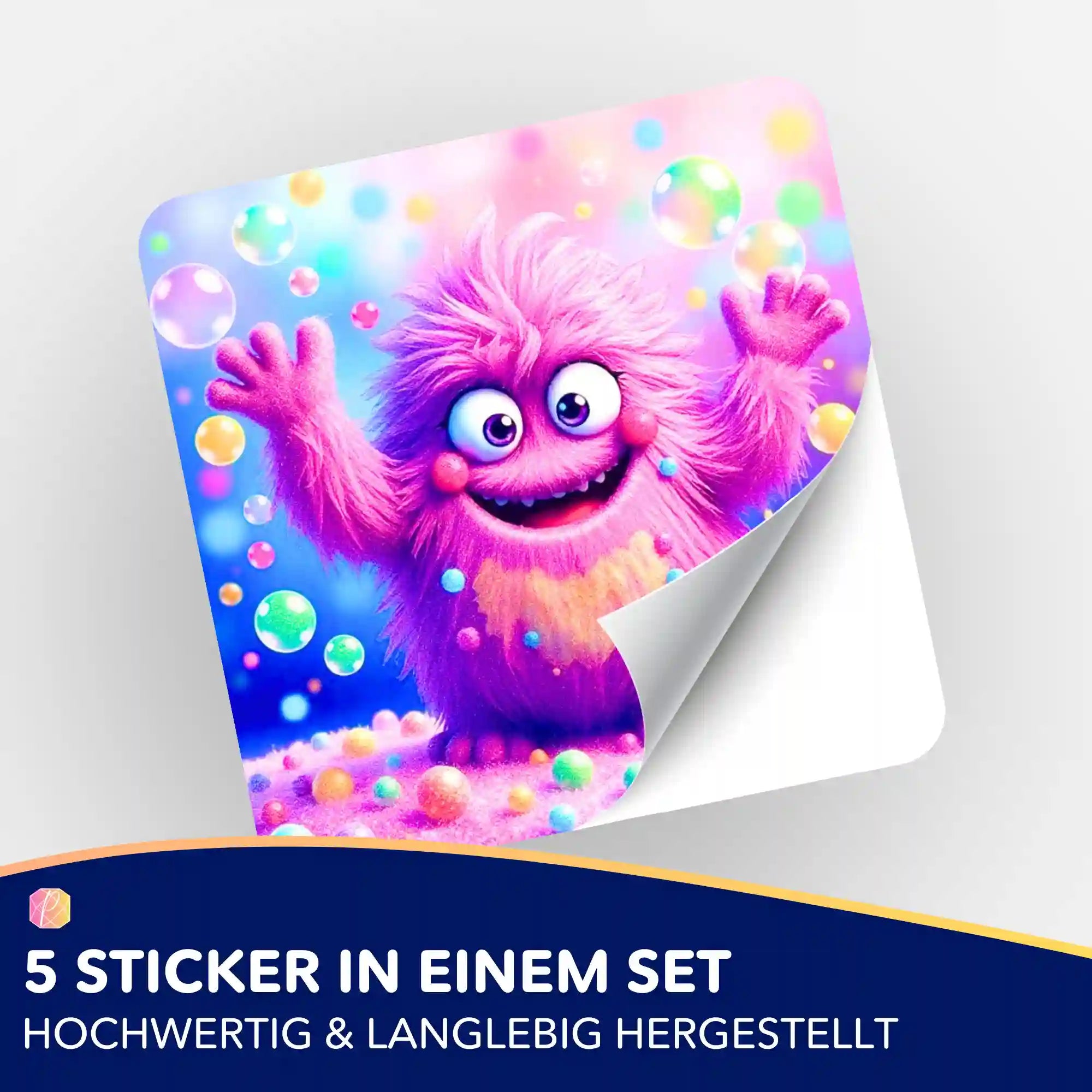Aufkleber 5er-Set - Moni Live Verkauf - Eckbert