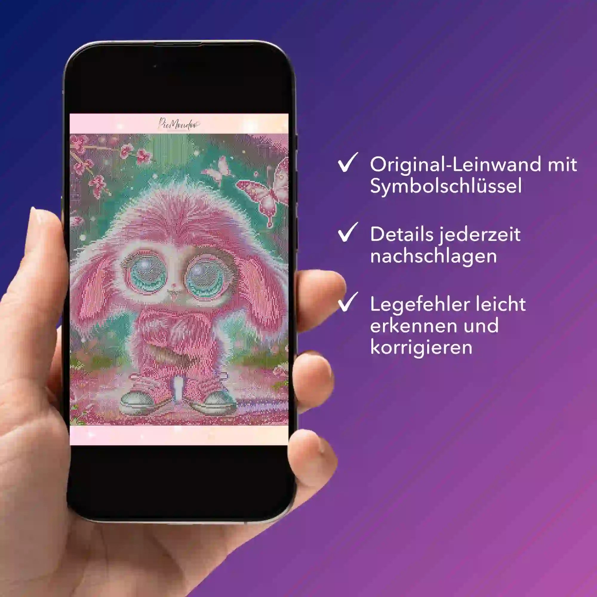 Digitale Bildmappe - Pink Fluffel Knuffel