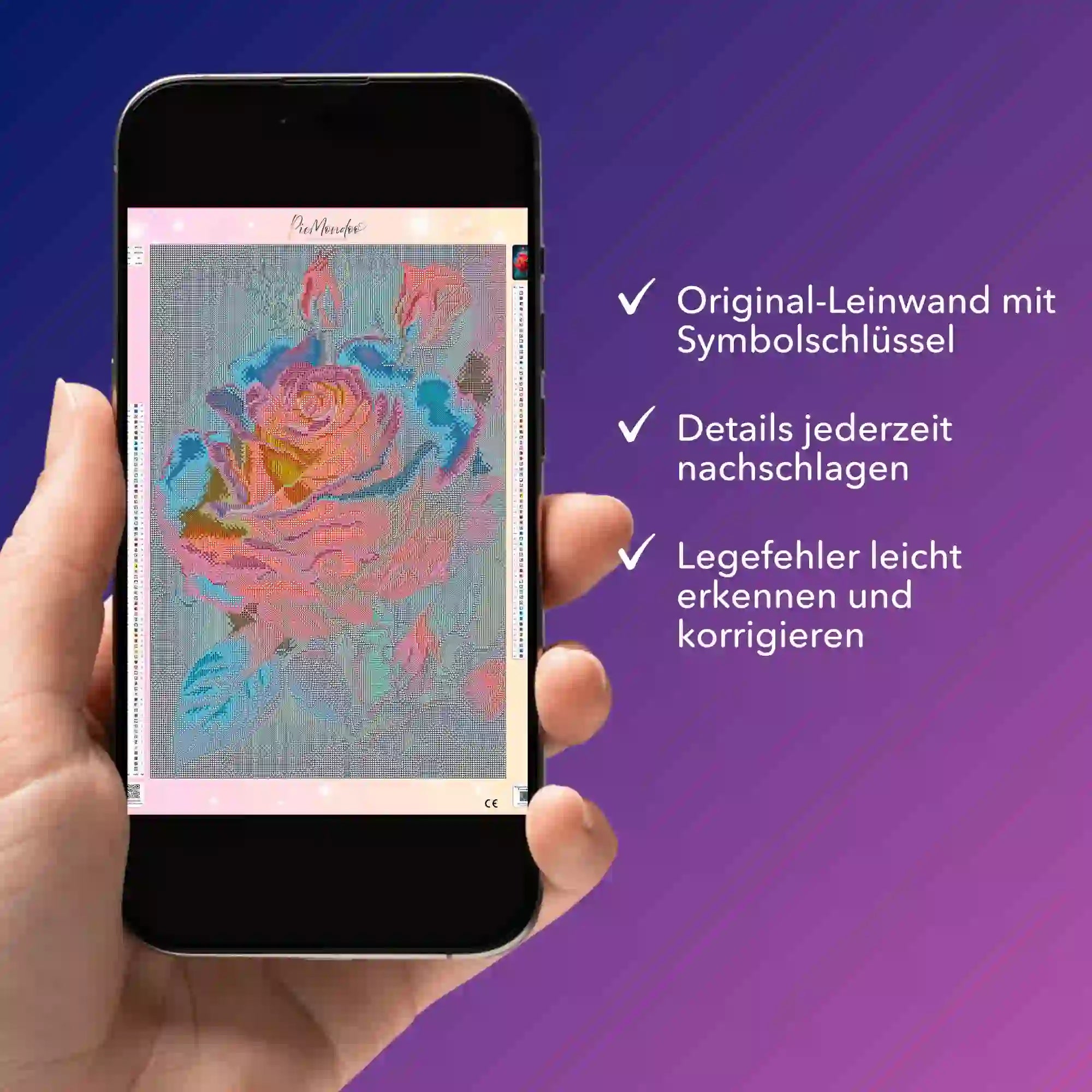 Digitale Bildmappe - Zarte Rosenblüte
