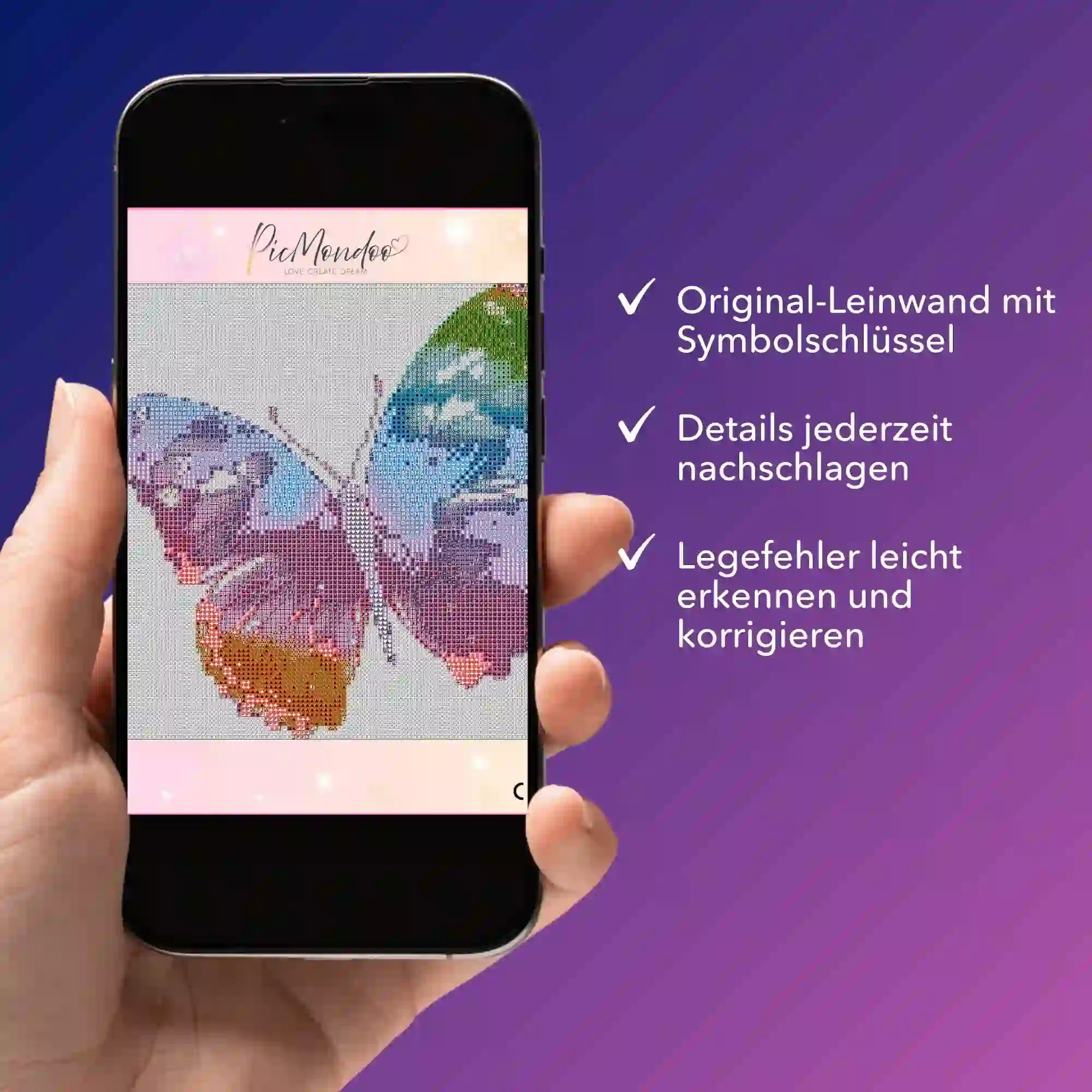 Digitale Bildmappe - Farbenfroher Schmetterling