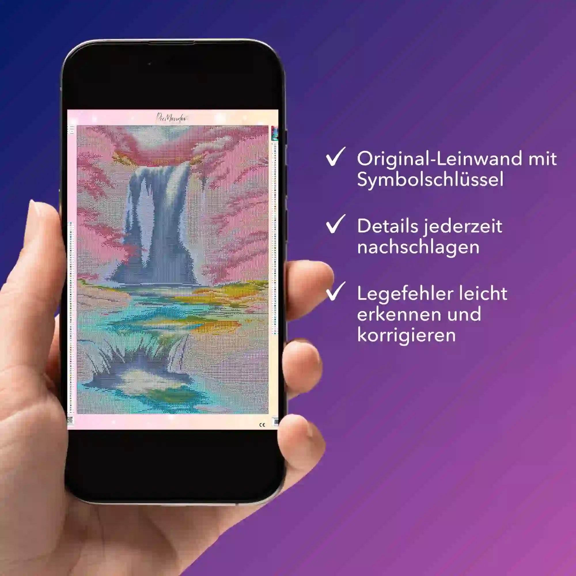 Digitale Bildmappe - Kirschblüten am Wasserfall