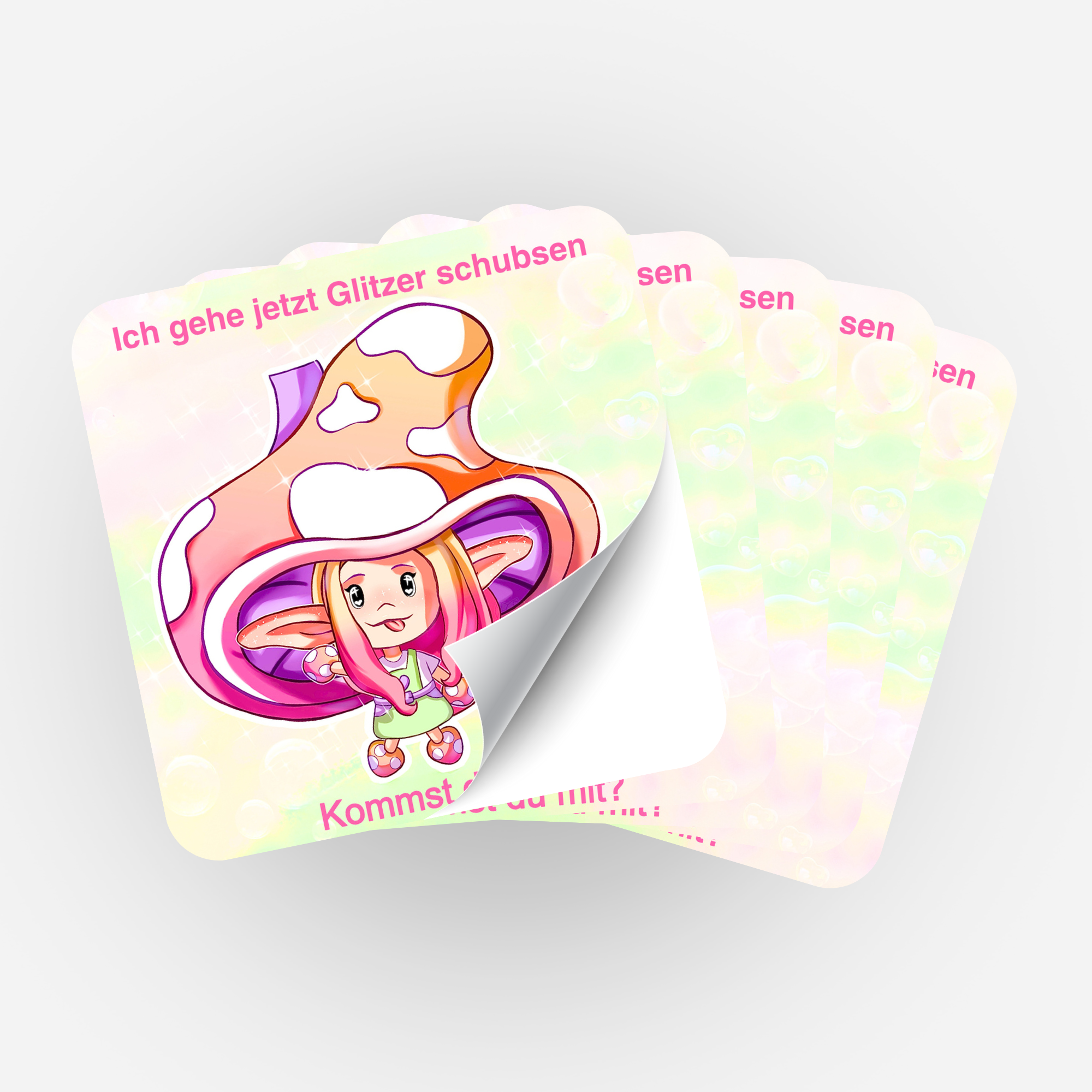 Aufkleber 5er-Set - Moni´s Special - Moni Shroomi