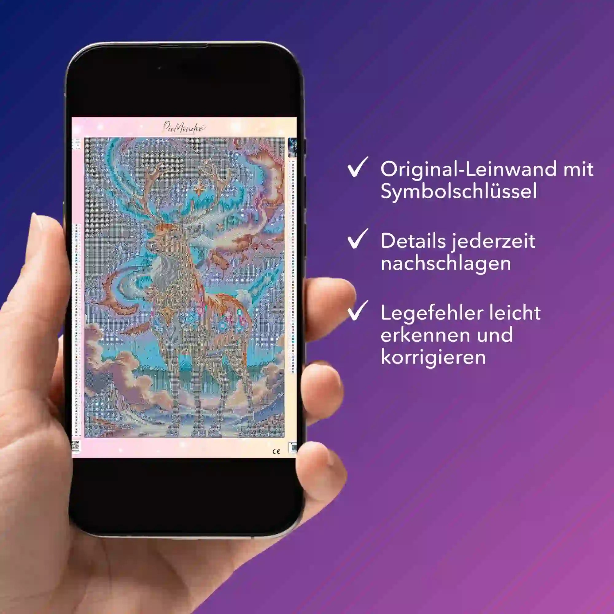 Digitale Bildmappe - Rentier im Abendzauber