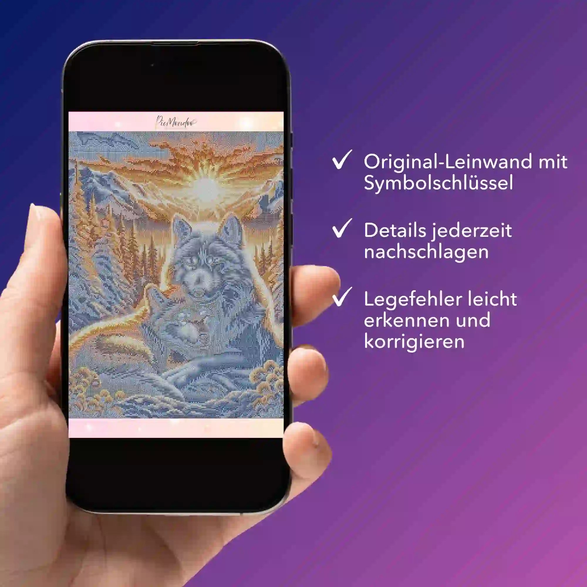 Digitale Bildmappe - Wolfliebe im Sonnenaufgang