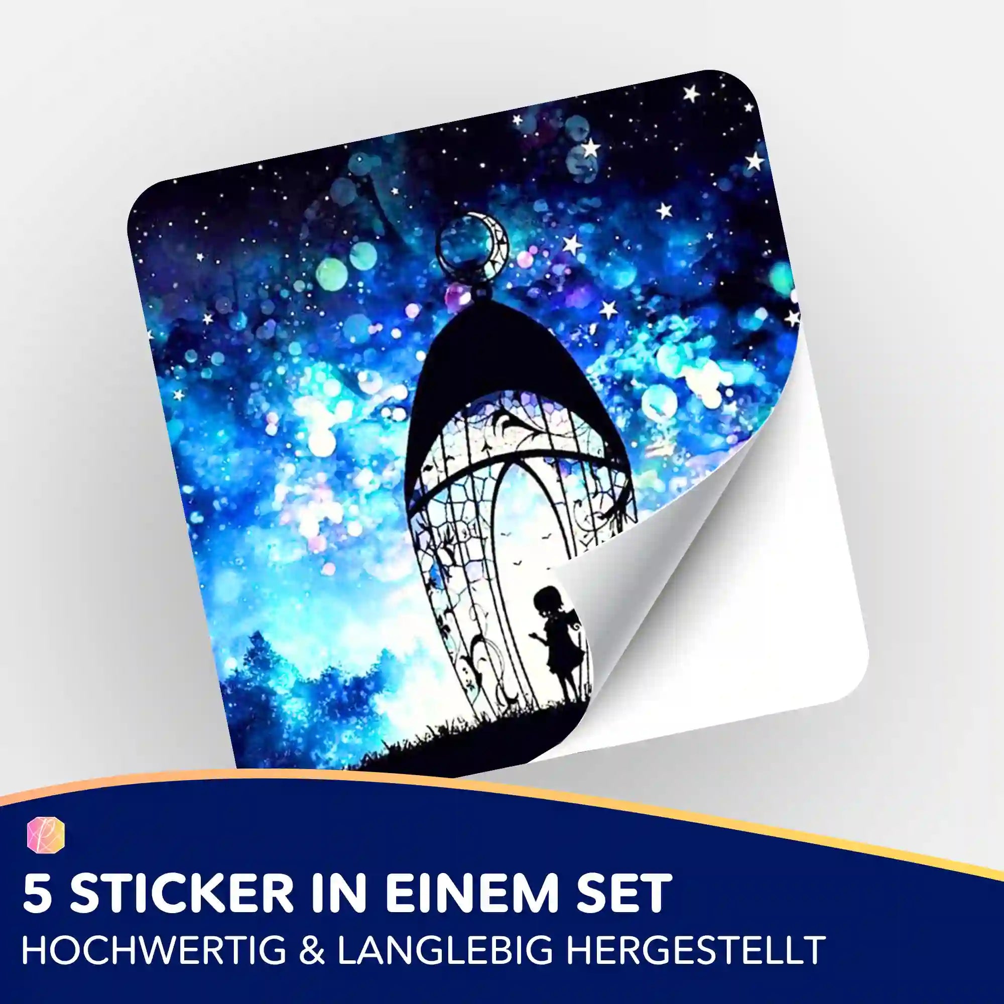 Aufkleber 5er-Set - Engel der vielen Lichter