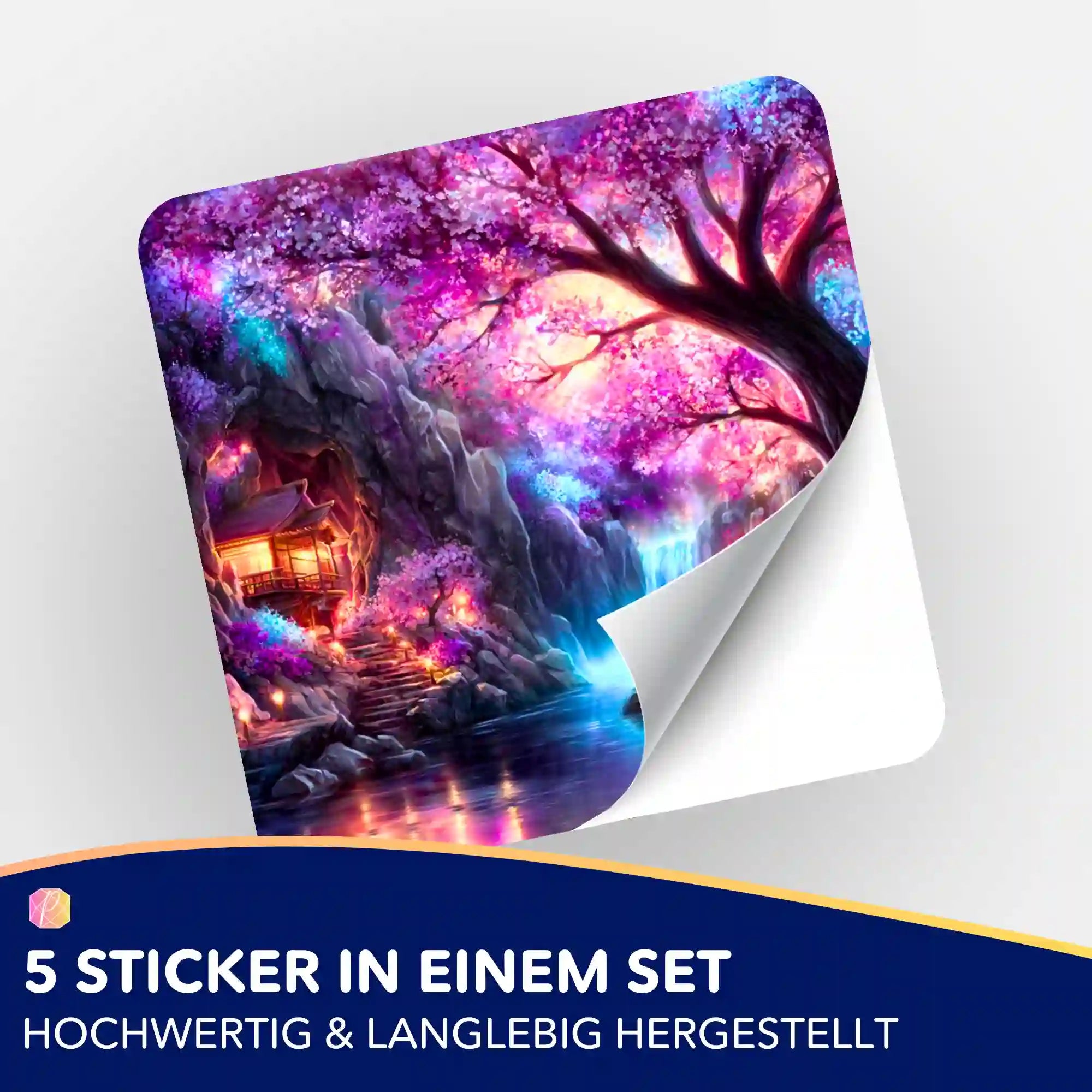 Aufkleber 5er-Set - Das Licht der Sakura "Limited Edition"