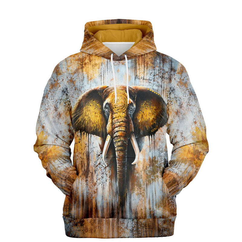 Dreamer Hoodie Erbe der Erinnerung mit künstlerischem Elefanten-Motiv, passend zu Diamond Painting und Malen nach Zahlen