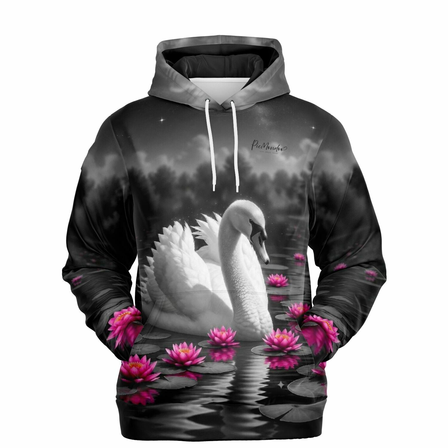 Dreamer Hoodie - Schwan im Seerosensee