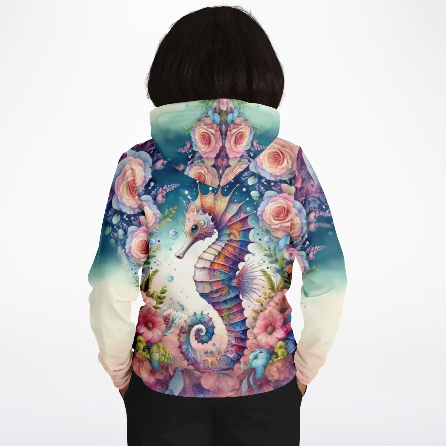 Dreamer Hoodie - Seepferdchen Blütentraum
