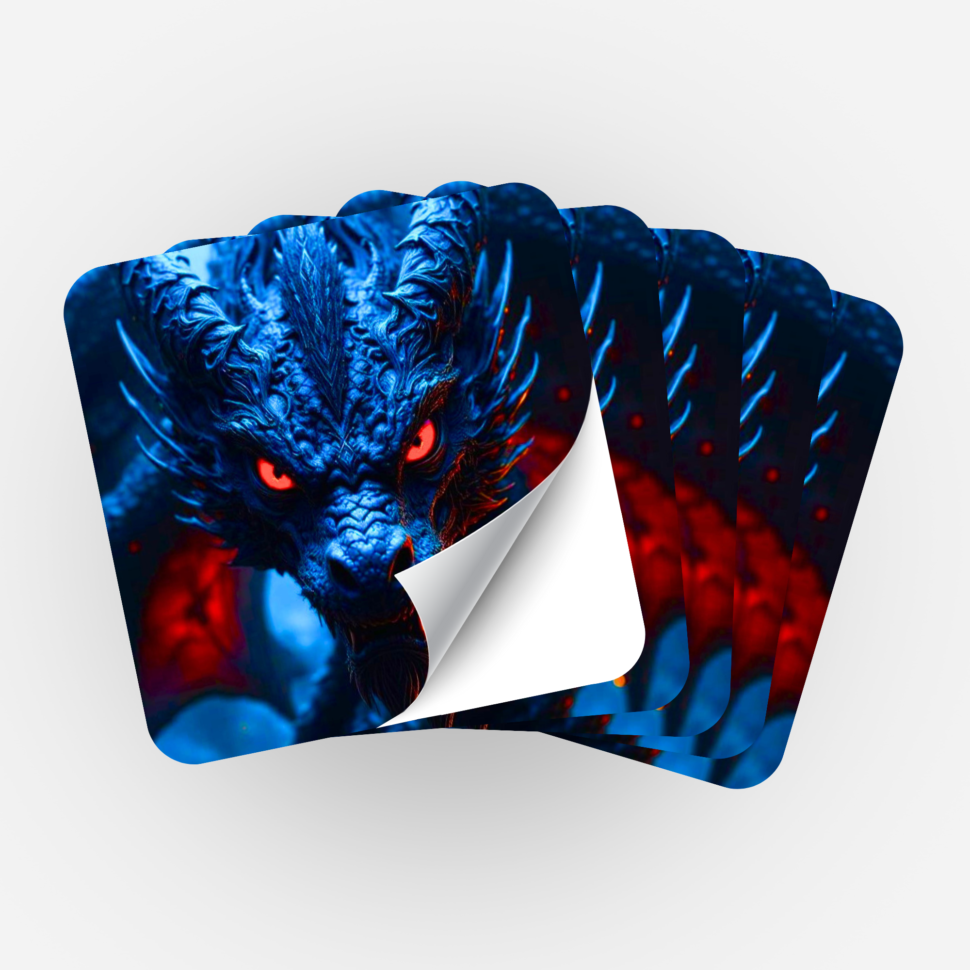 Aufkleber 5er-Set - Red Eyes Dragon
