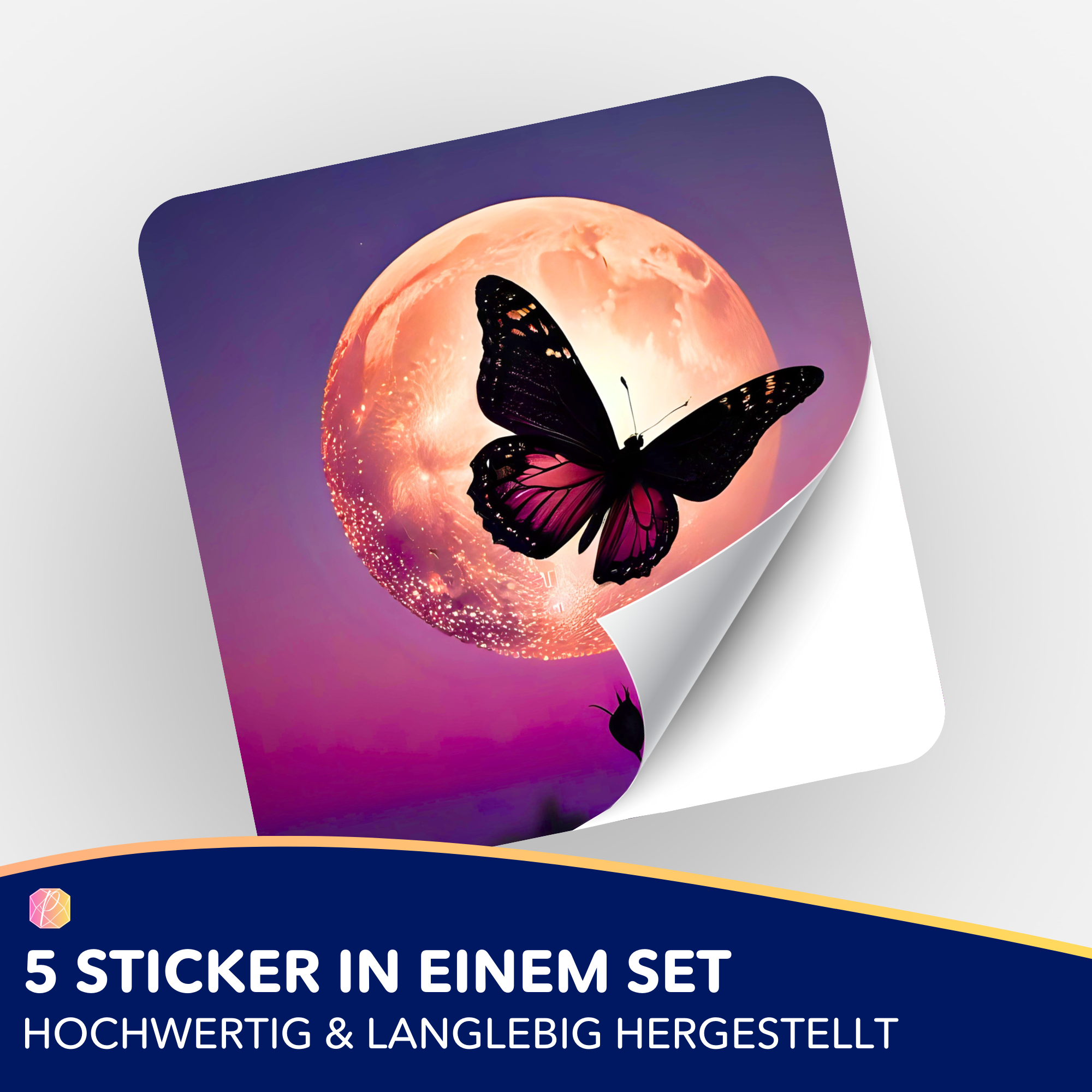 Aufkleber 5er-Set - Nightfly