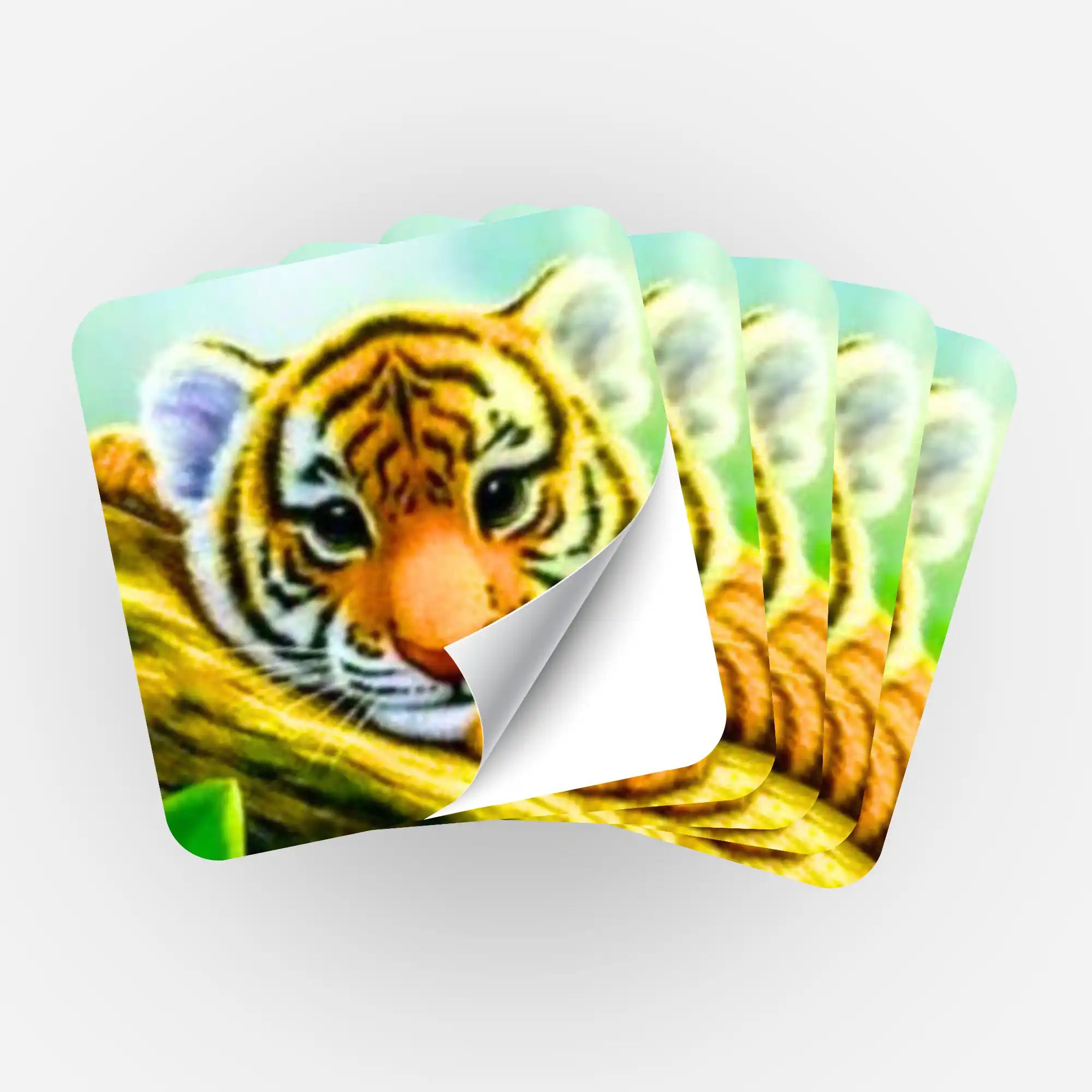 Aufkleber 5er-Set - Tigerbaby