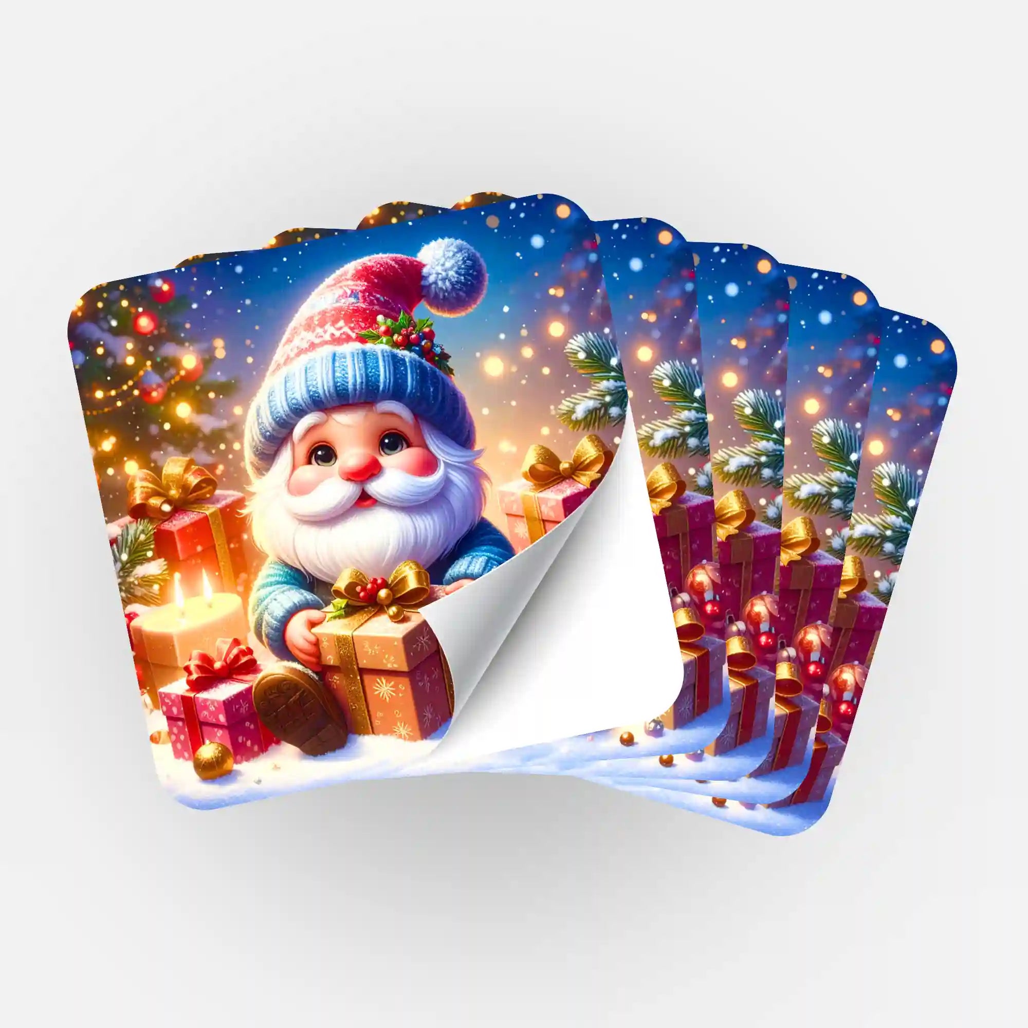 Aufkleber 5er-Set - Santa Claus