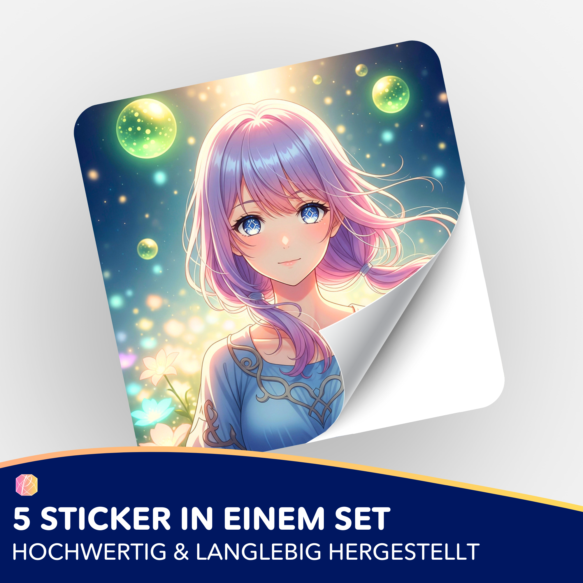 Aufkleber 5er-Set - Diamond Painting 7-Tage Special - Dreamer