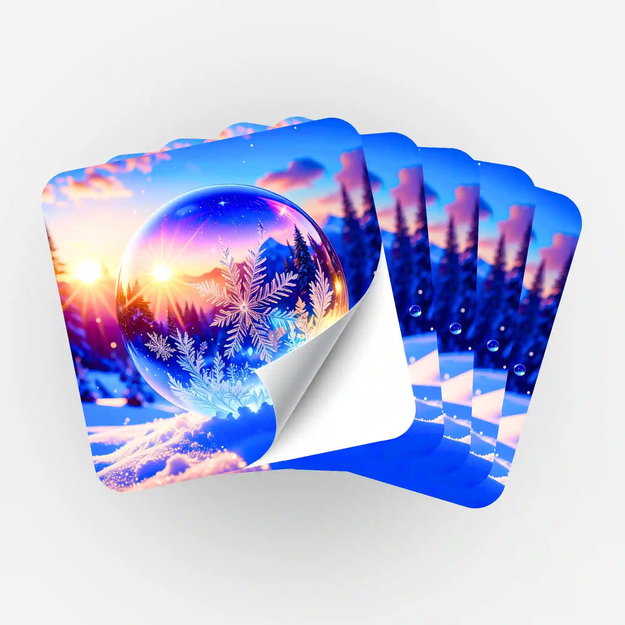 Aufkleber 5er-Set - Kristallwelt