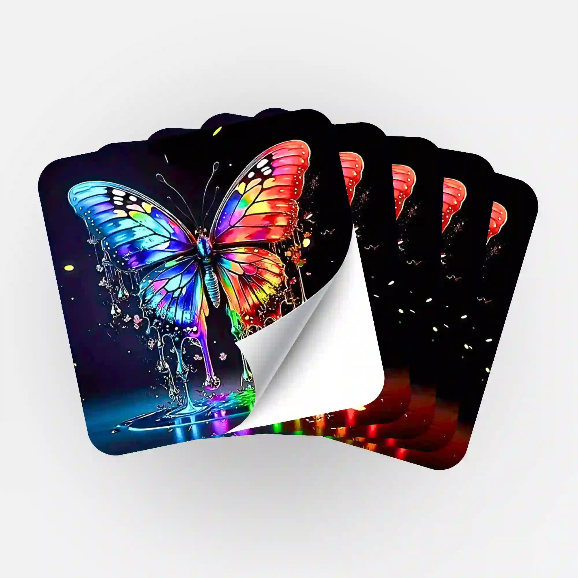 Aufkleber 5er-Set - Waterdrop butterfly