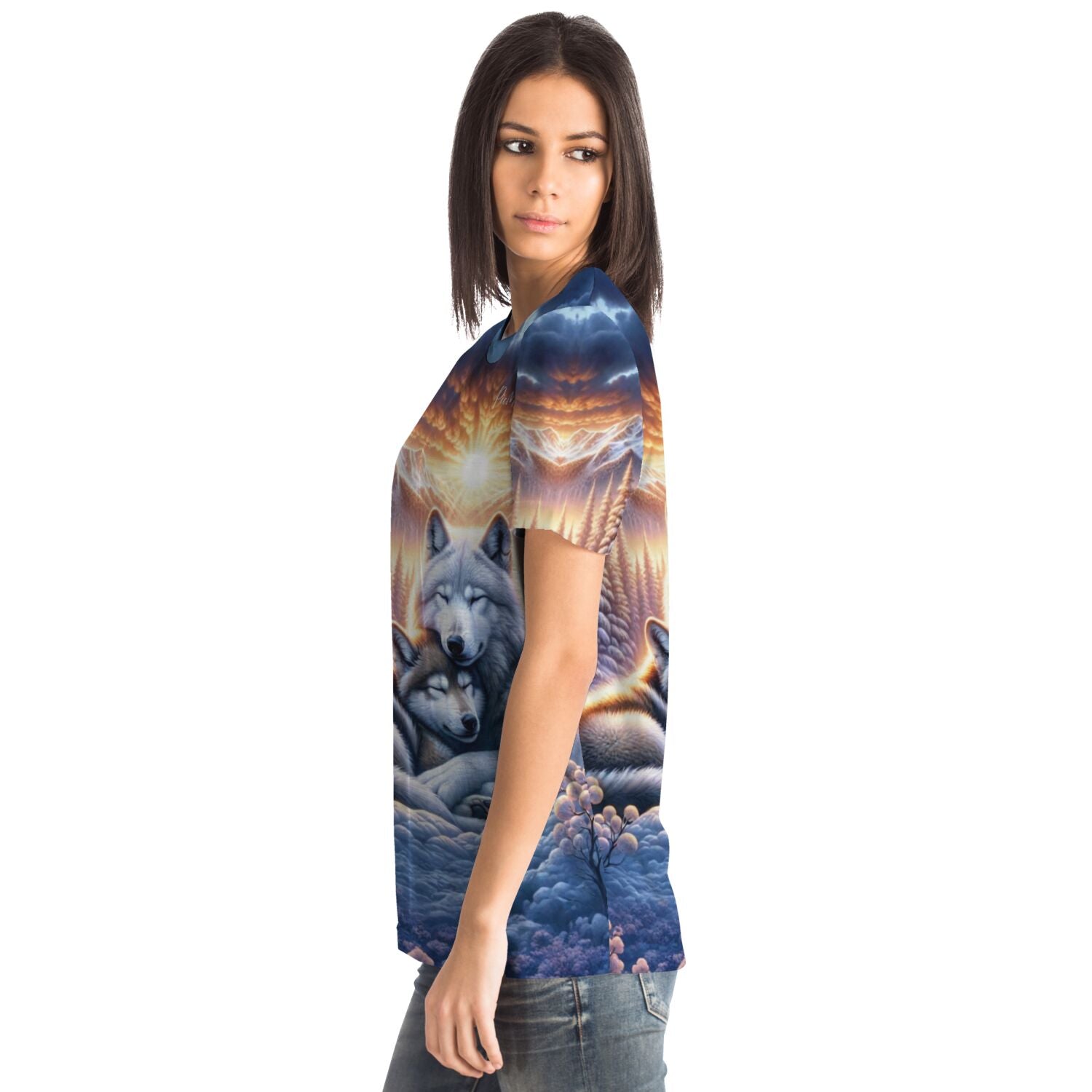 Dreamer T-Shirt - Wolfliebe im Sonnenaufgang