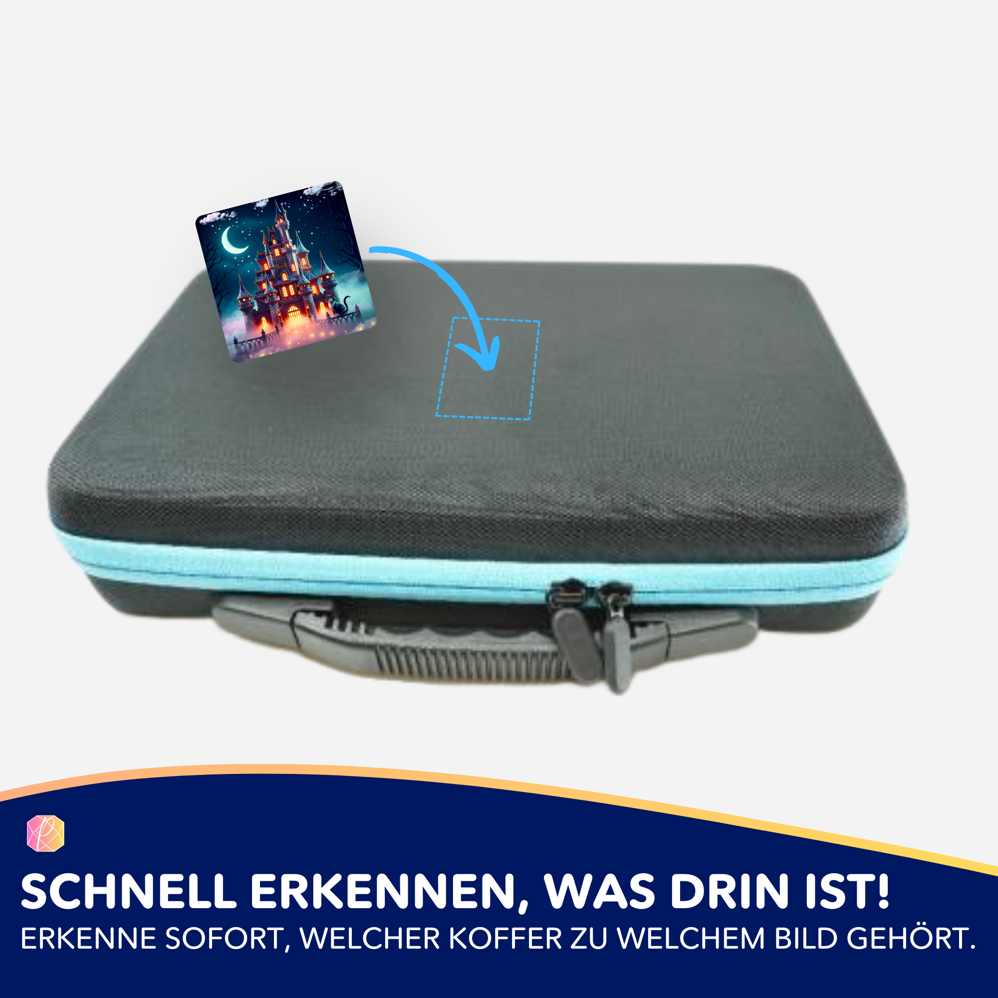 Aufkleber 5er-Set - Nachtschloss