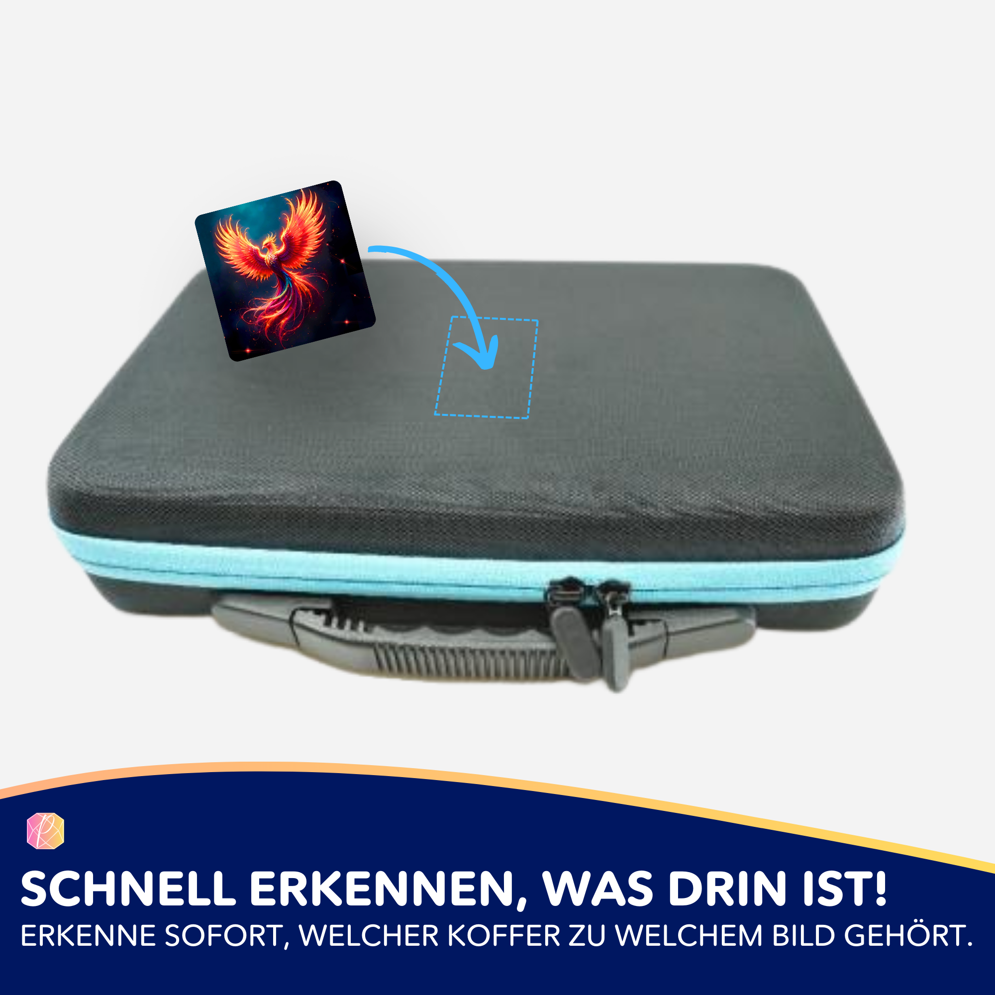 Aufkleber 5er-Set - Sparkle Phönix