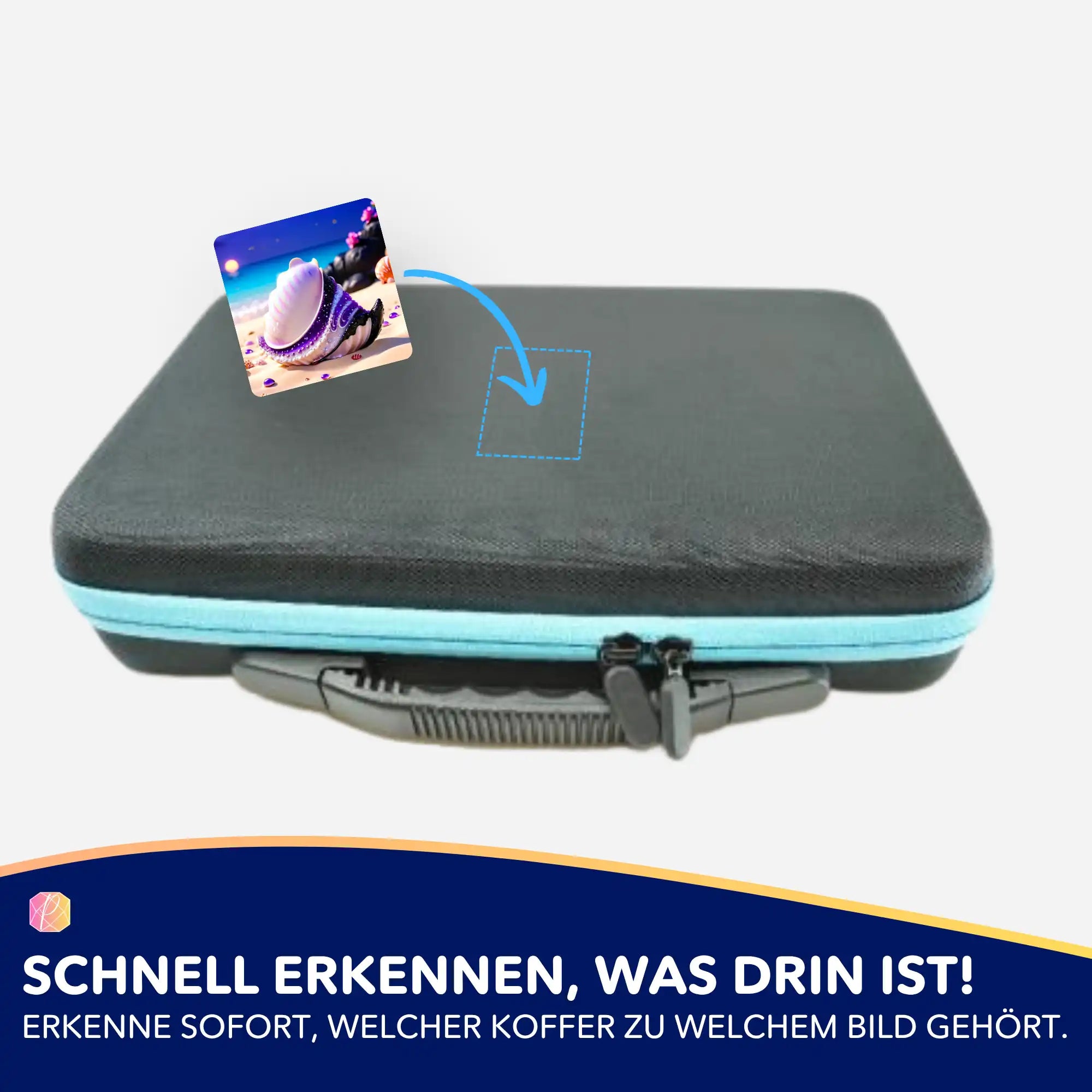 Aufkleber 5er-Set - Muschel Violett