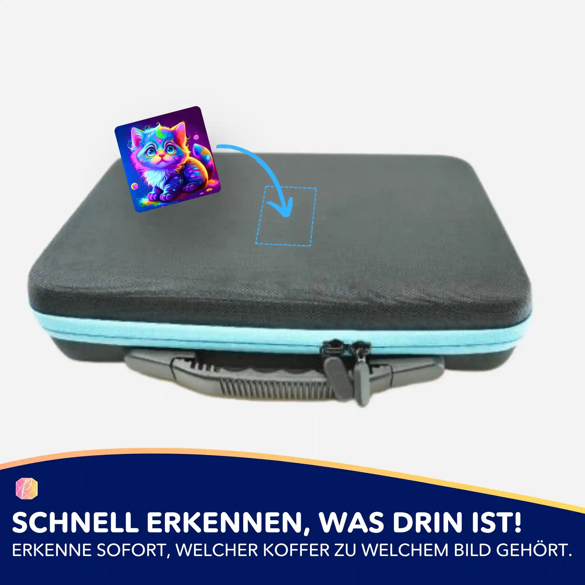 Aufkleber 5er-Set - Rainbow Kitty