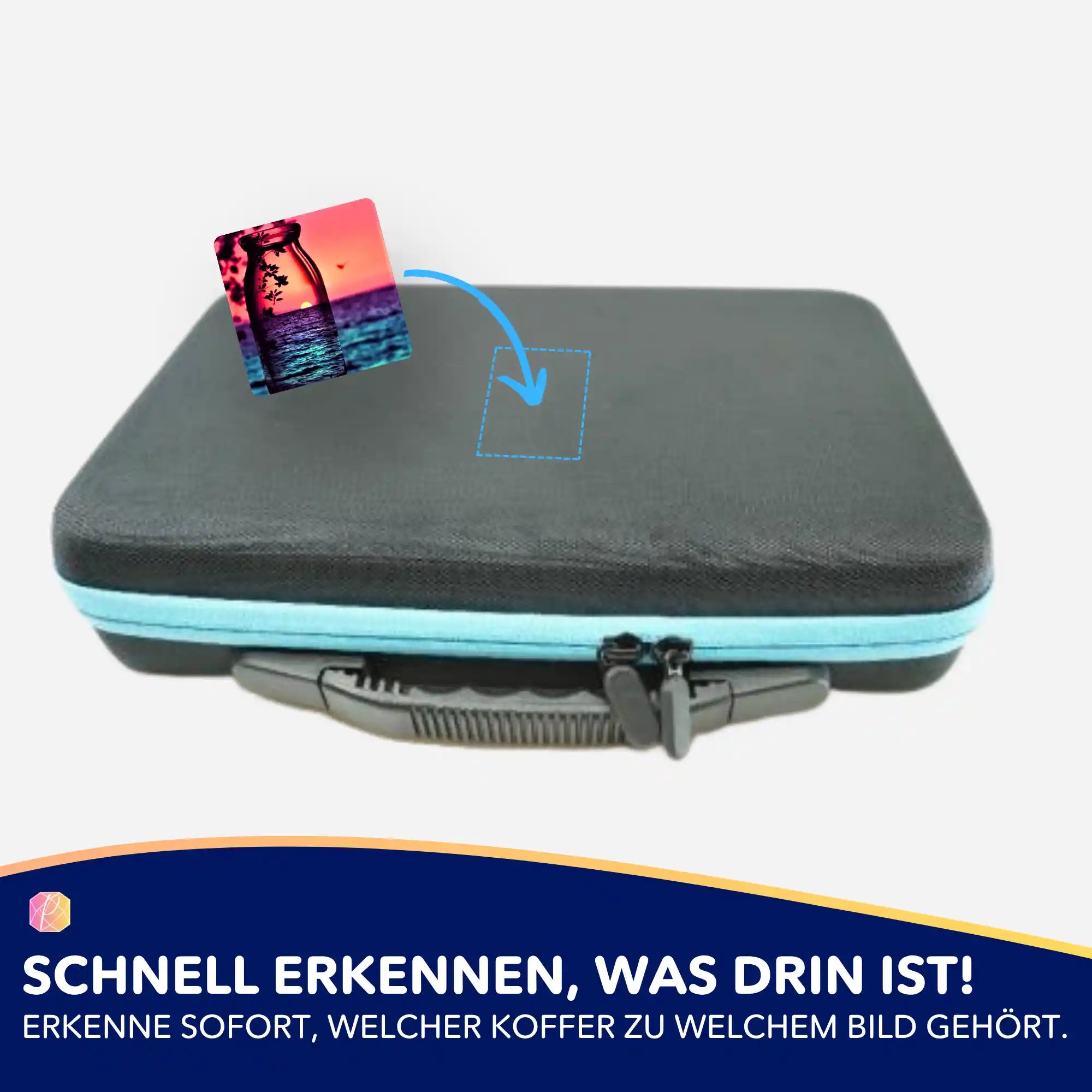 Aufkleber 5er-Set - Roter Sonnenuntergang