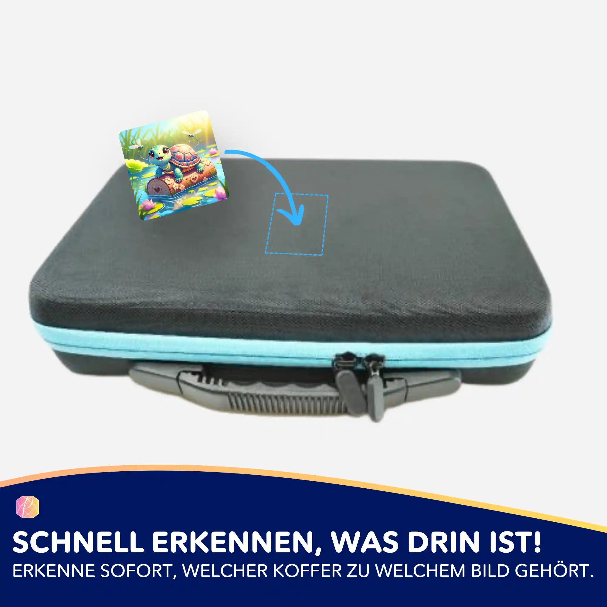 Aufkleber 5er-Set - Schildkrötenmädchen Karla