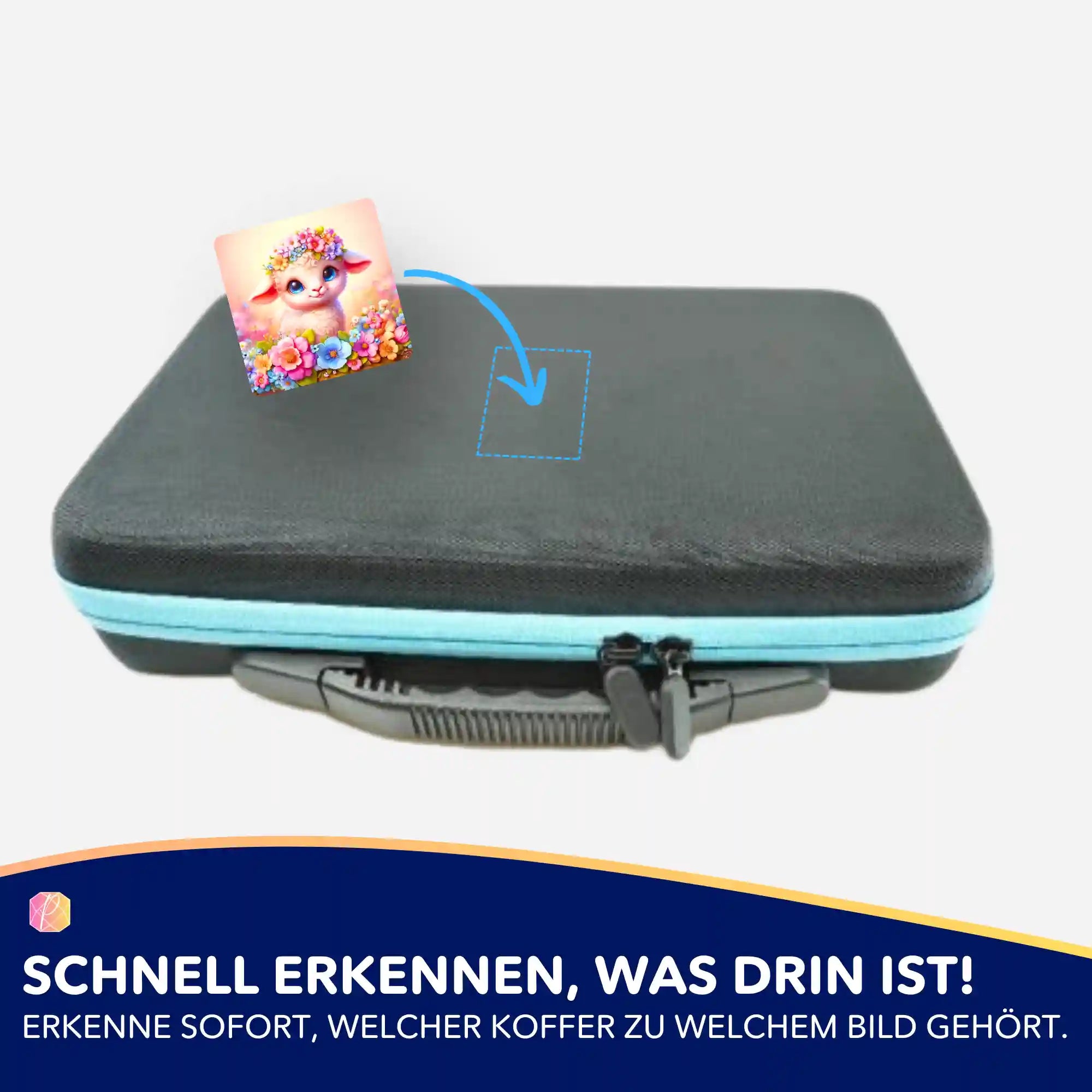 Aufkleber 5er-Set - Osterlämmchen Lupina