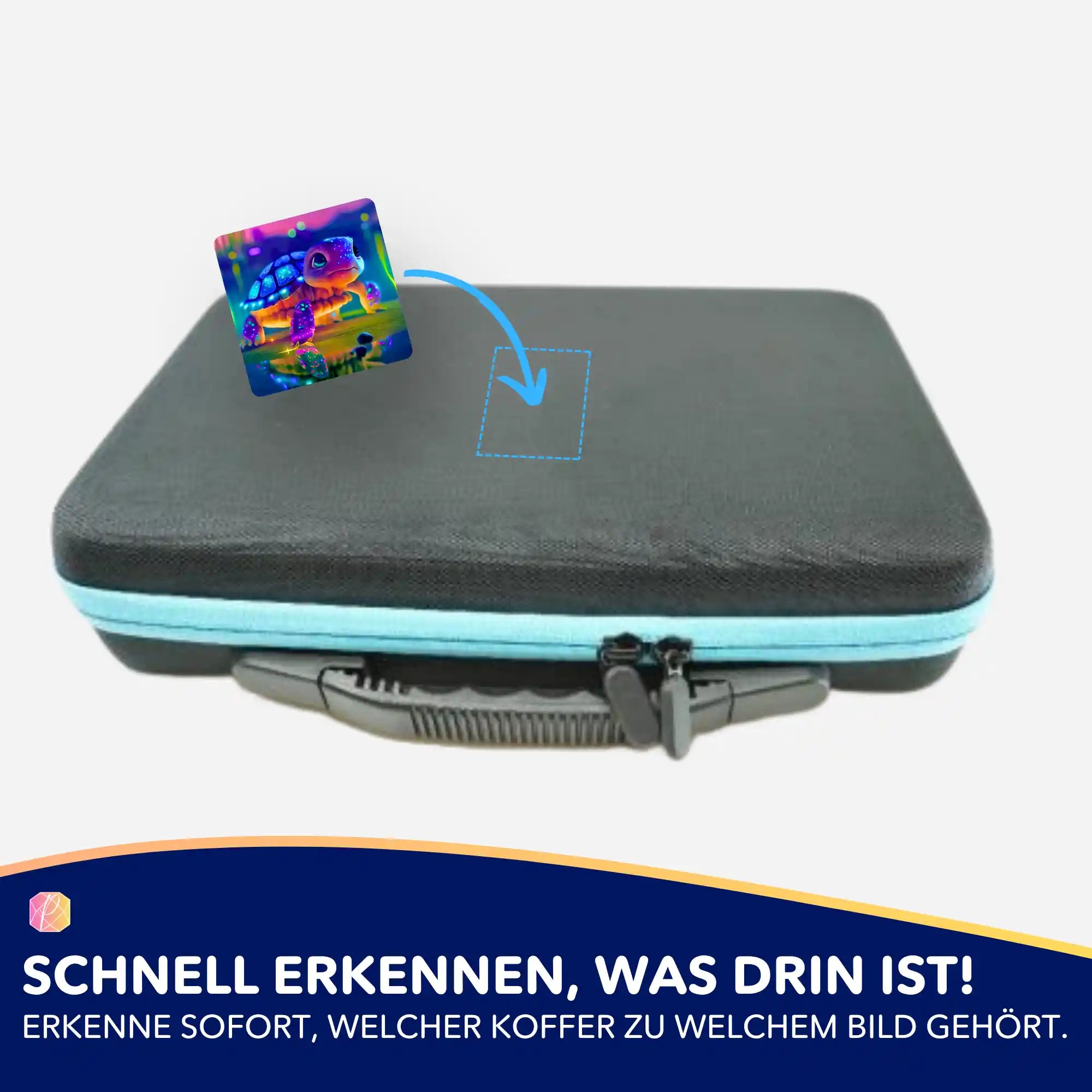 Aufkleber 5er-Set - Sparkling turtle