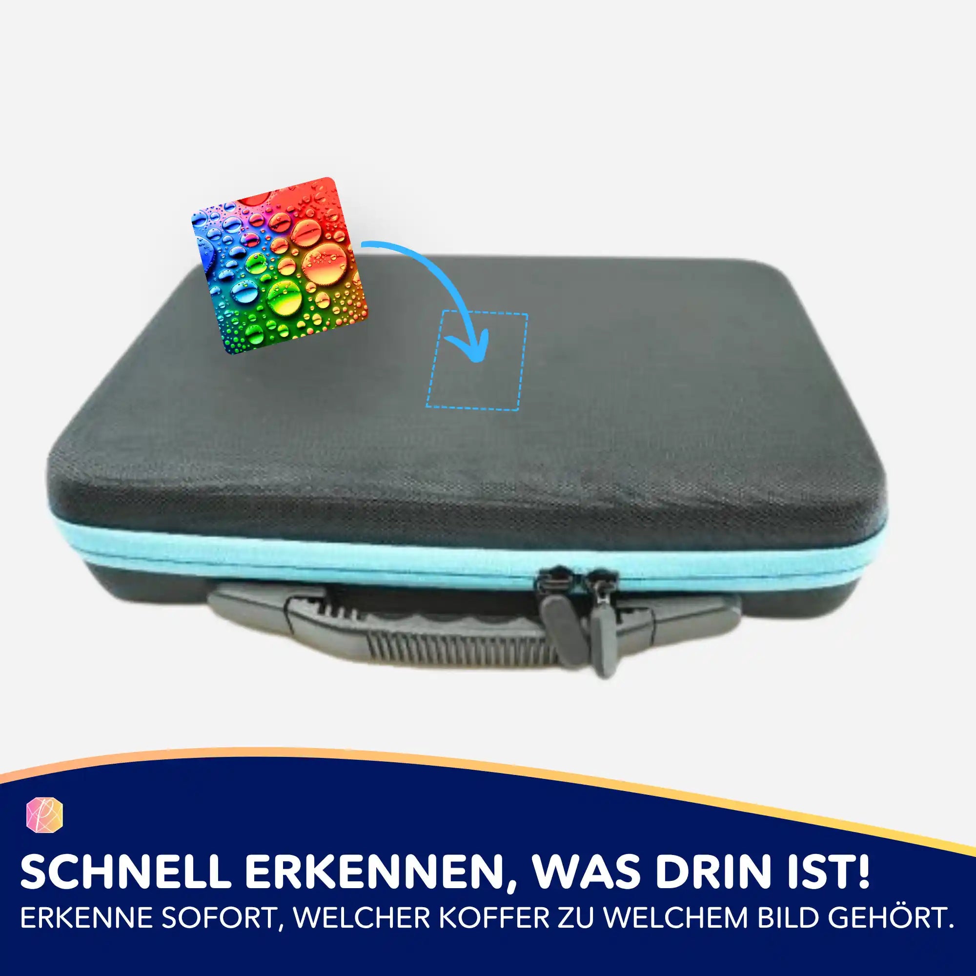 Aufkleber 5er-Set - Colorful Raindrops