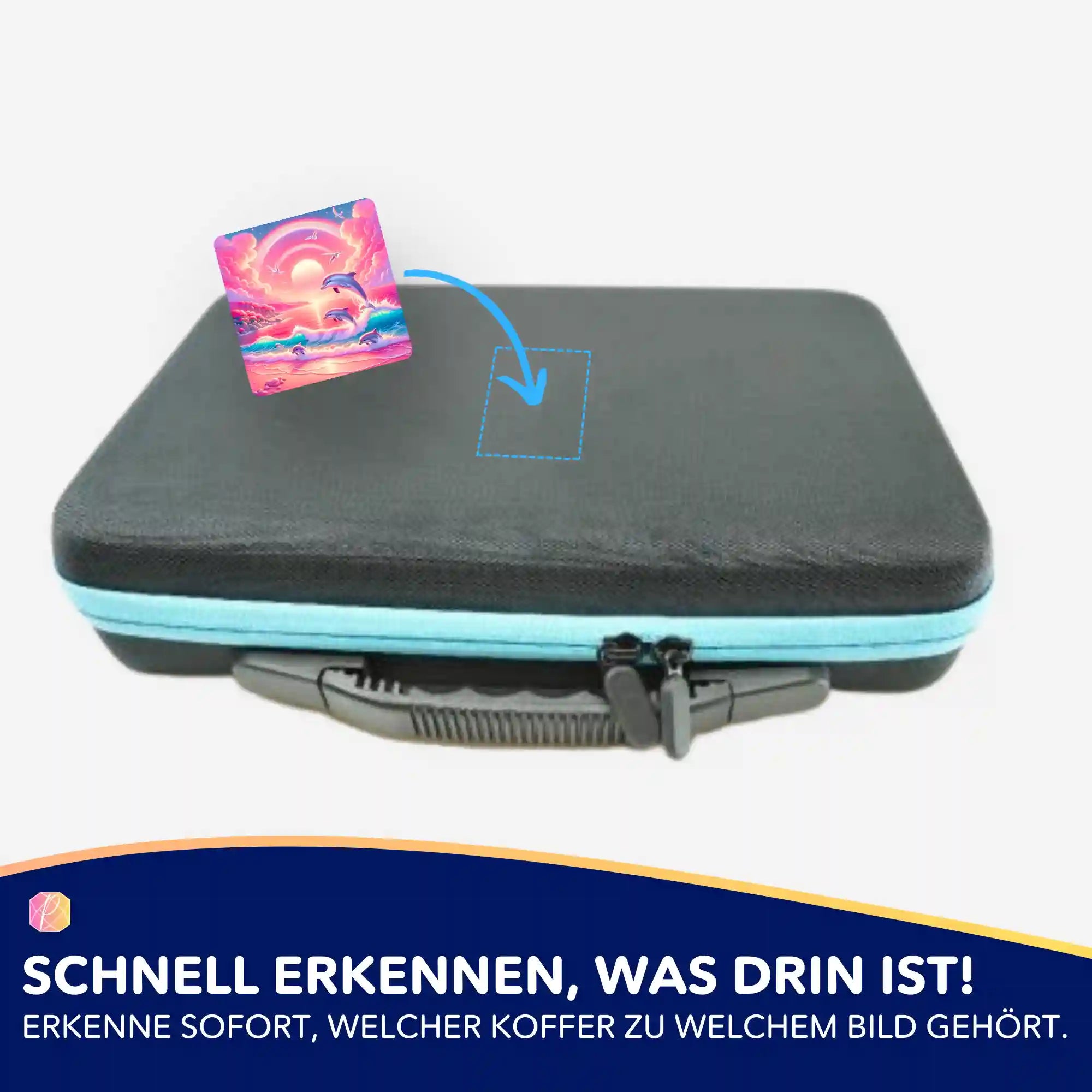 Aufkleber 5er-Set - Pinkes Meeresrauschen