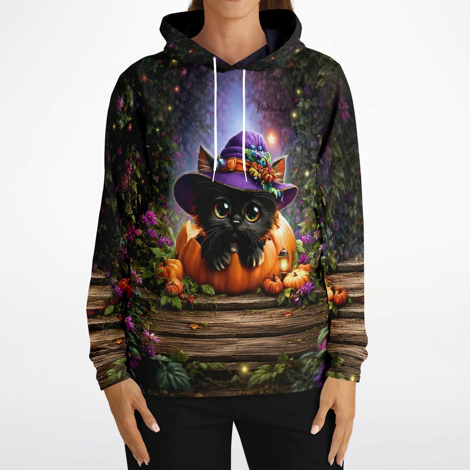 Dreamer Hoodie Herbstpfötchen mit süßer Katze im Kürbis, ideal für Fans von Diamond Painting und Malen nach Zahlen