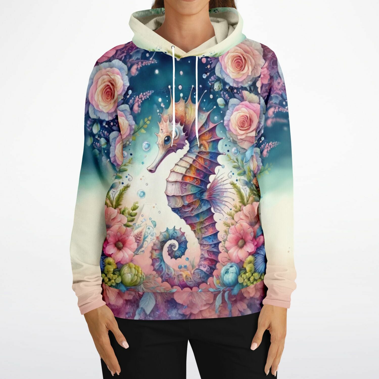 Dreamer Hoodie - Seepferdchen Blütentraum