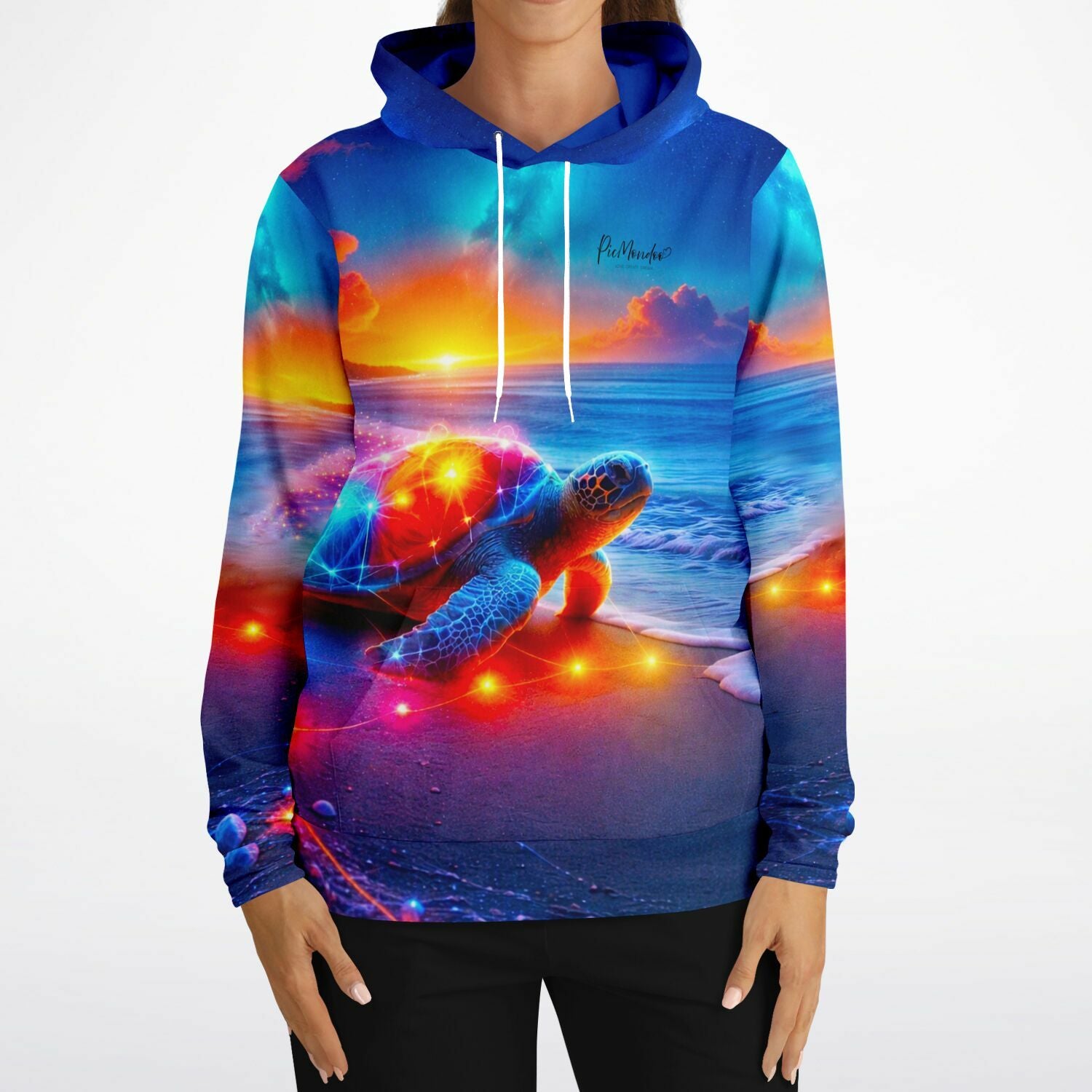 Dreamer Hoodie - Colorful sparkling Turtle