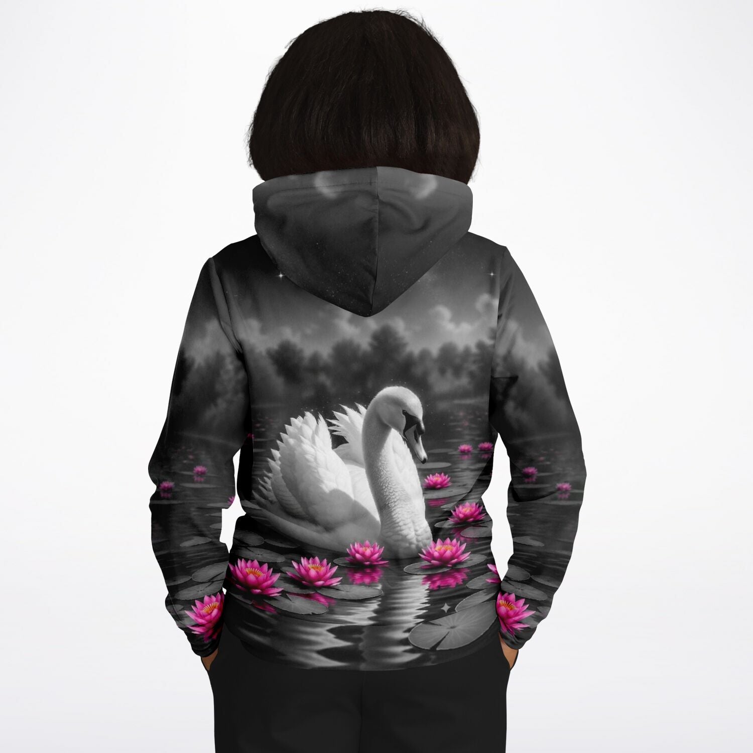 Dreamer Hoodie - Schwan im Seerosensee