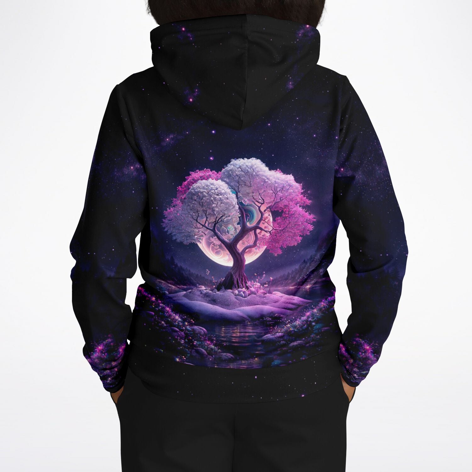 Dreamer Hoodie - Multi Special - Pink Tree at Night