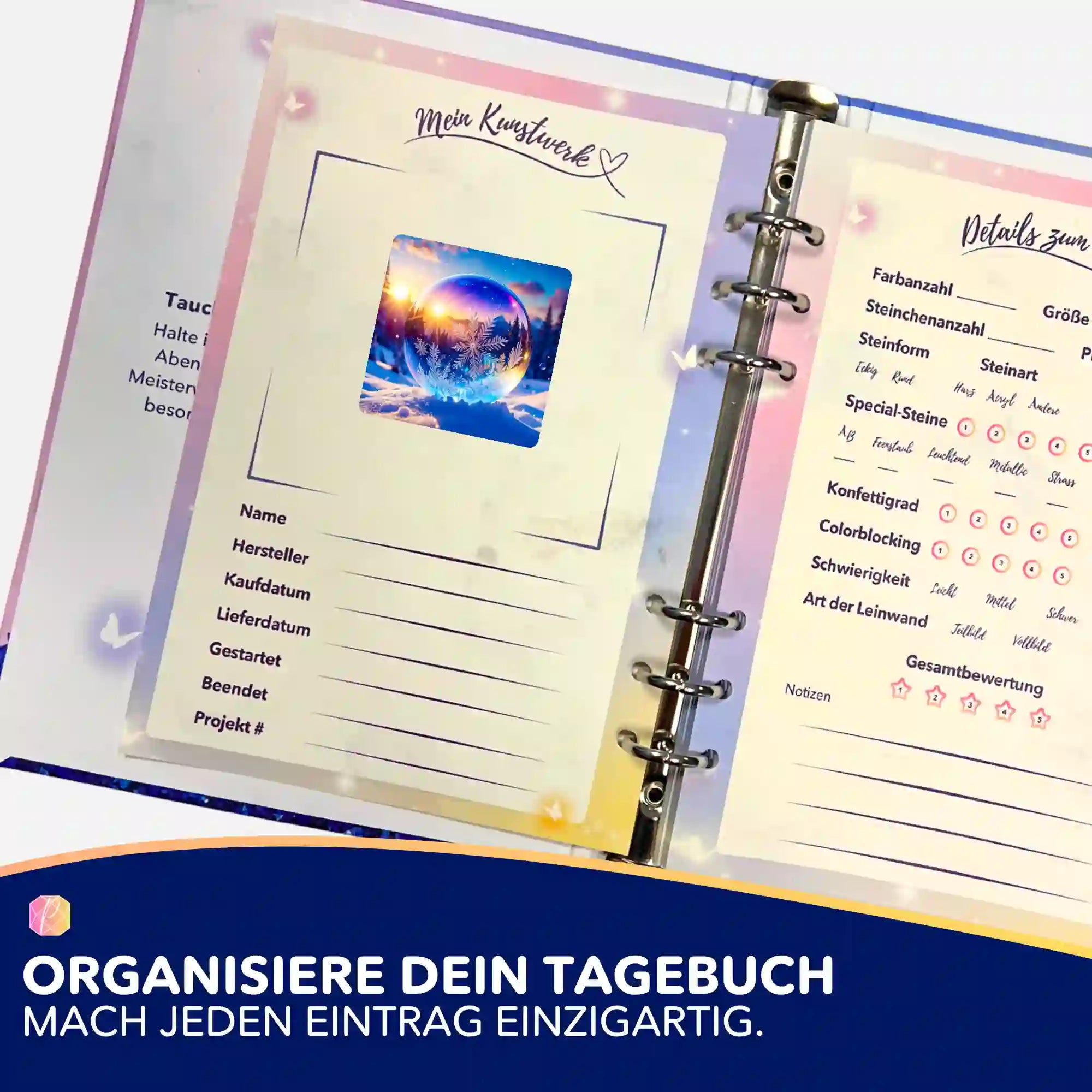 Aufkleber 5er-Set - Kristallwelt