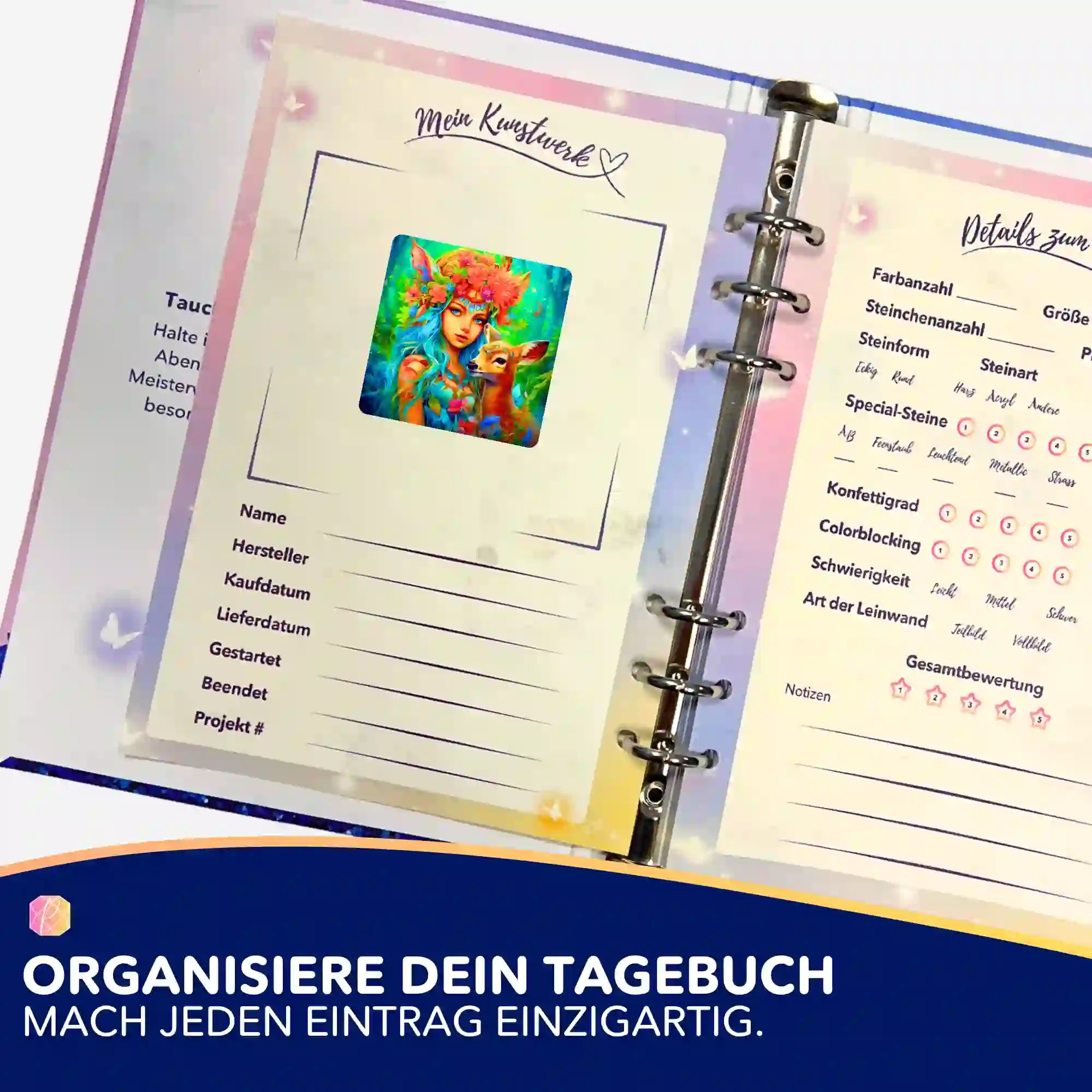 Aufkleber 5er-Set - Waldmädchen
