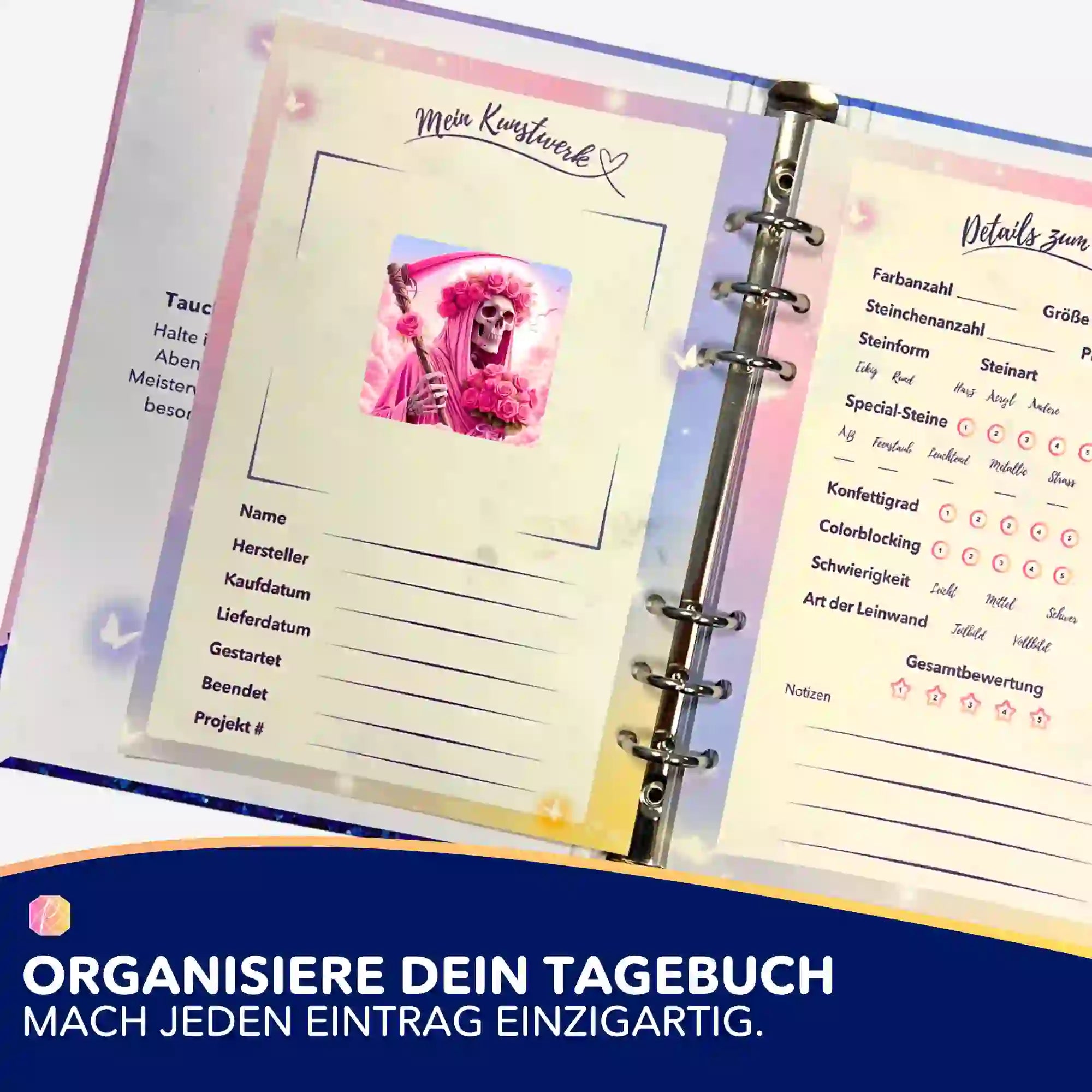 Aufkleber 5er-Set - Rosenträume