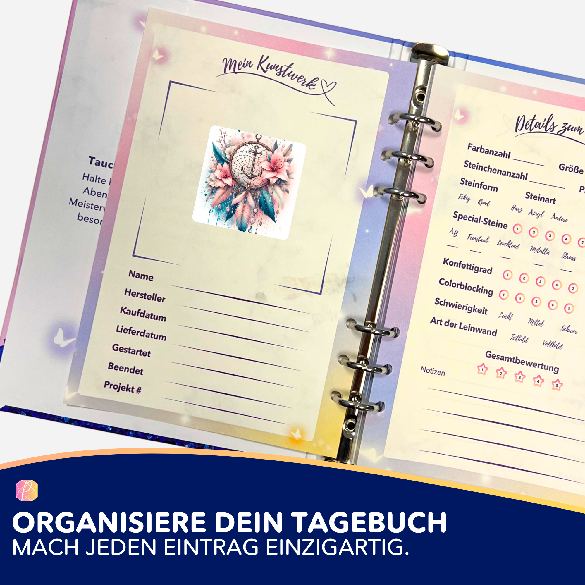 Aufkleber 5er-Set - Dream Anker