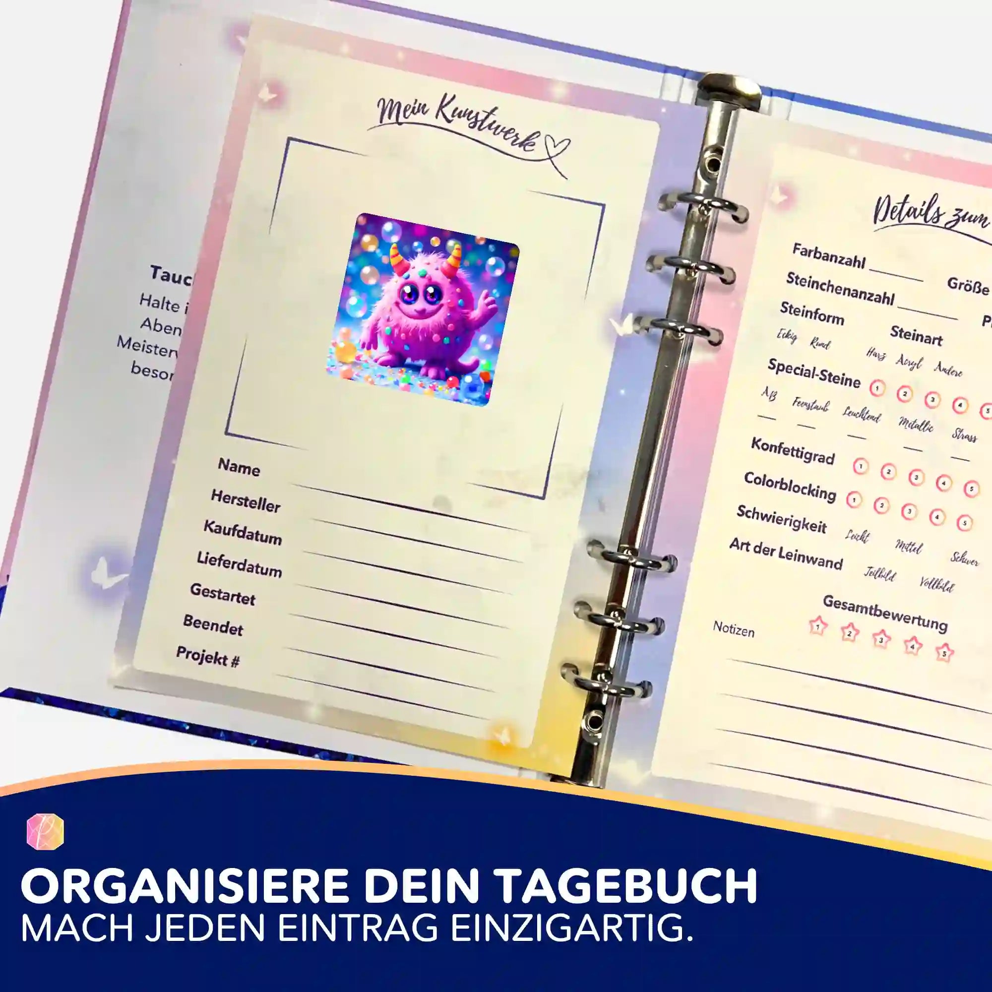Aufkleber 5er-Set - Moni Live Verkauf - Rolli