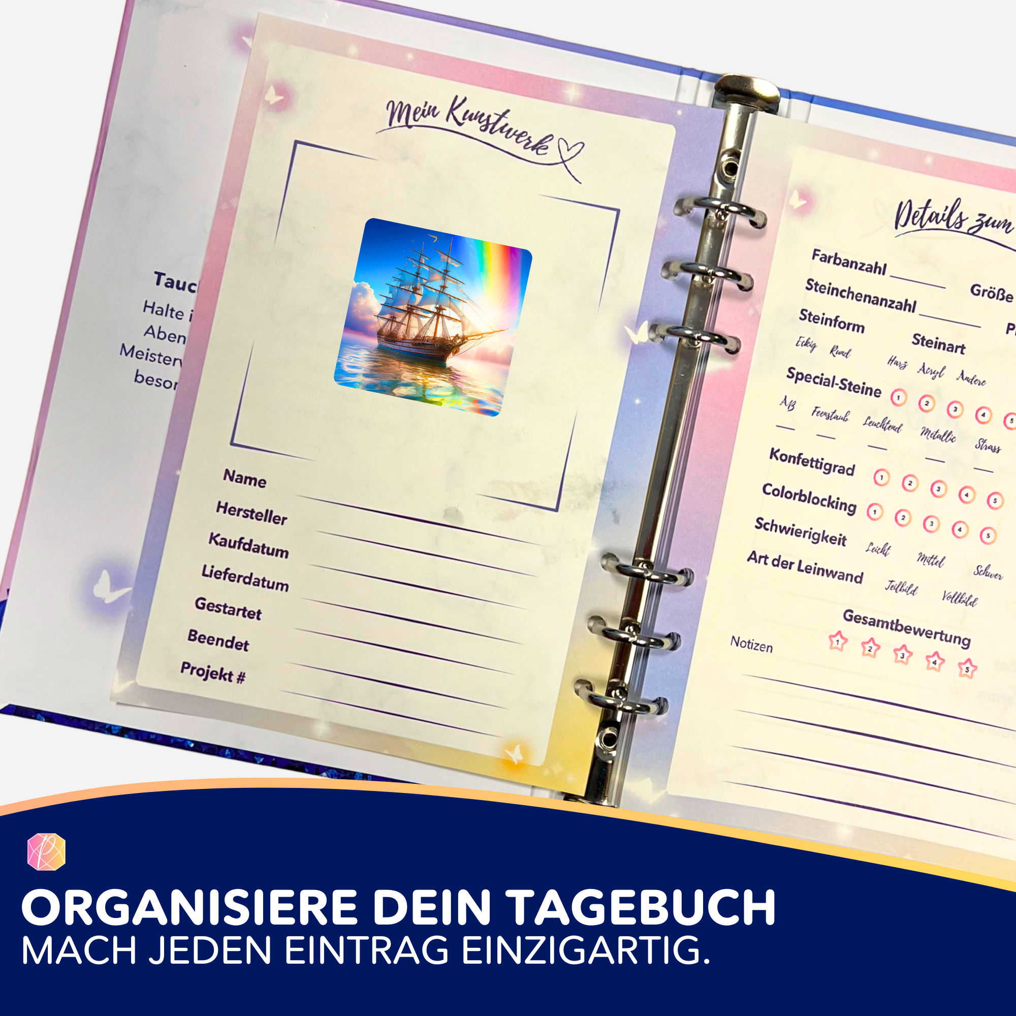 Aufkleber 5er-Set - Freiheit auf See