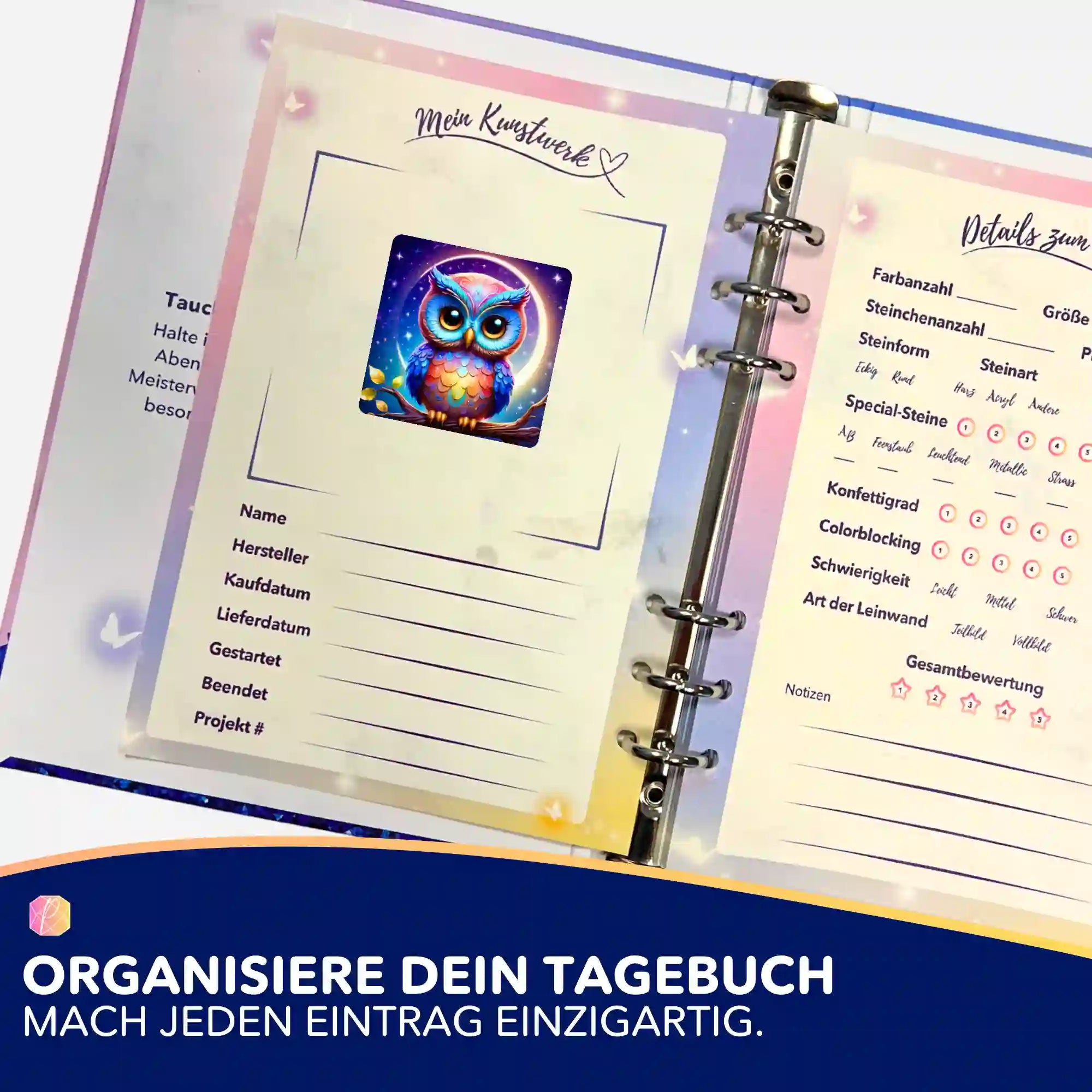 Aufkleber 5er-Set - Moni Live Verkauf - Owl Oskar