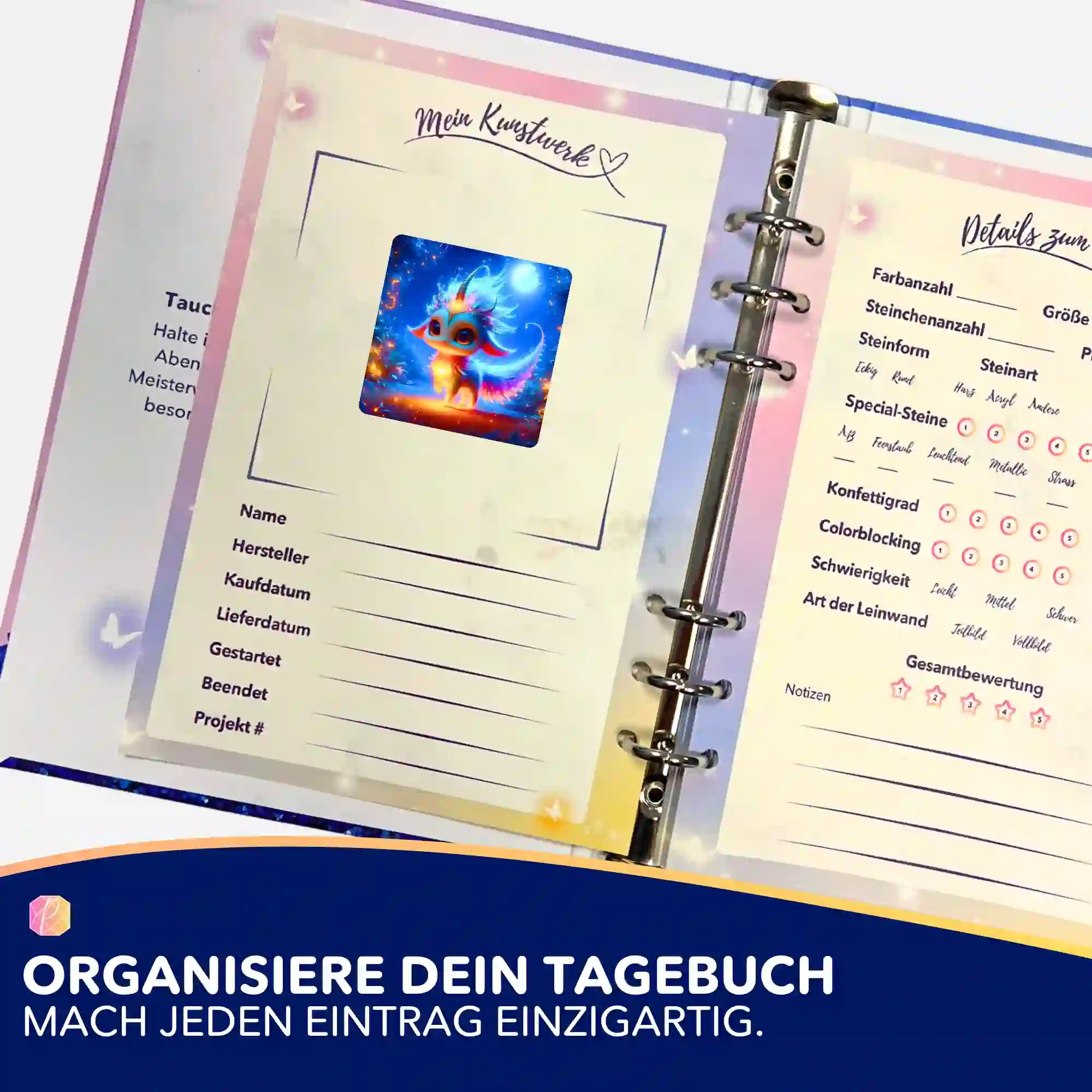 Aufkleber 5er-Set - Mondscheintanz