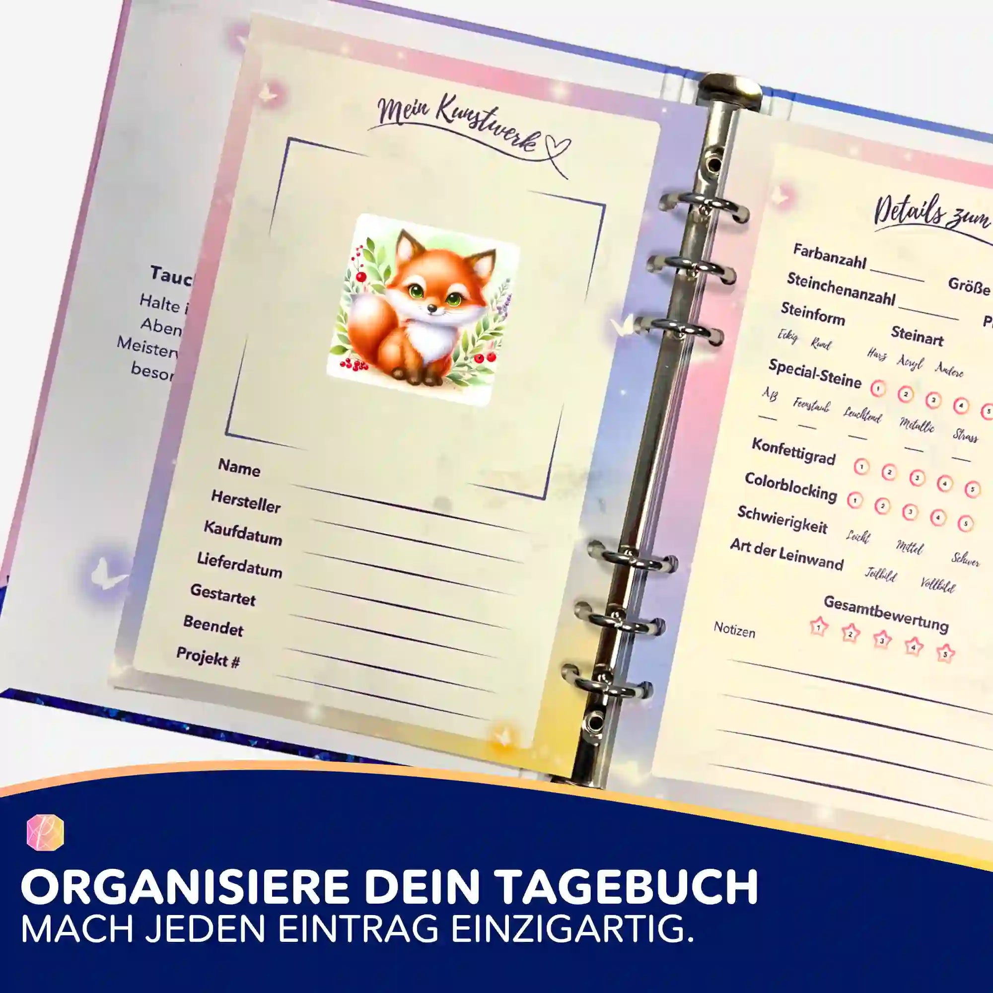 Aufkleber 5er-Set - Freddy Füchschen