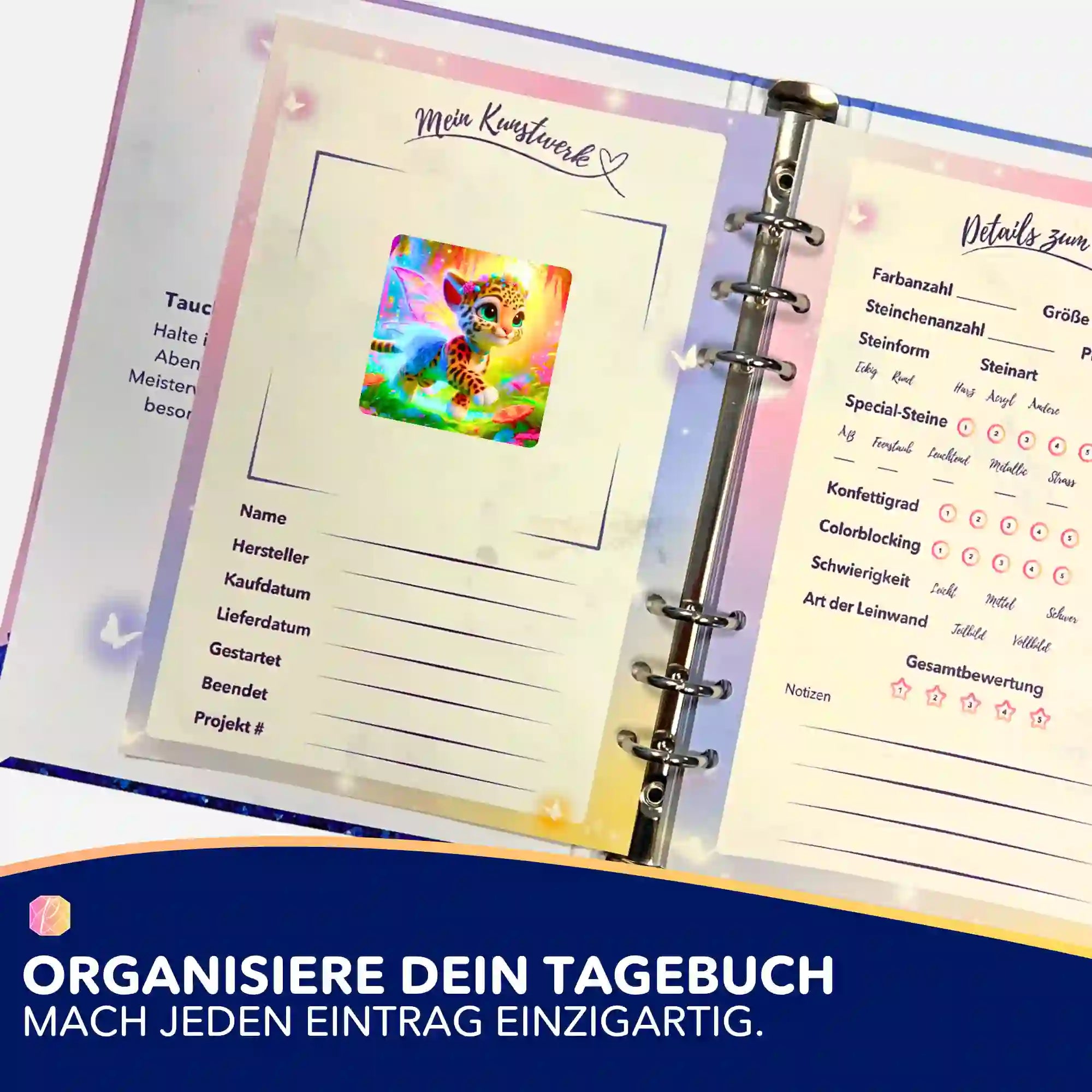 Aufkleber 5er-Set - Finja die kleine Tigerfee