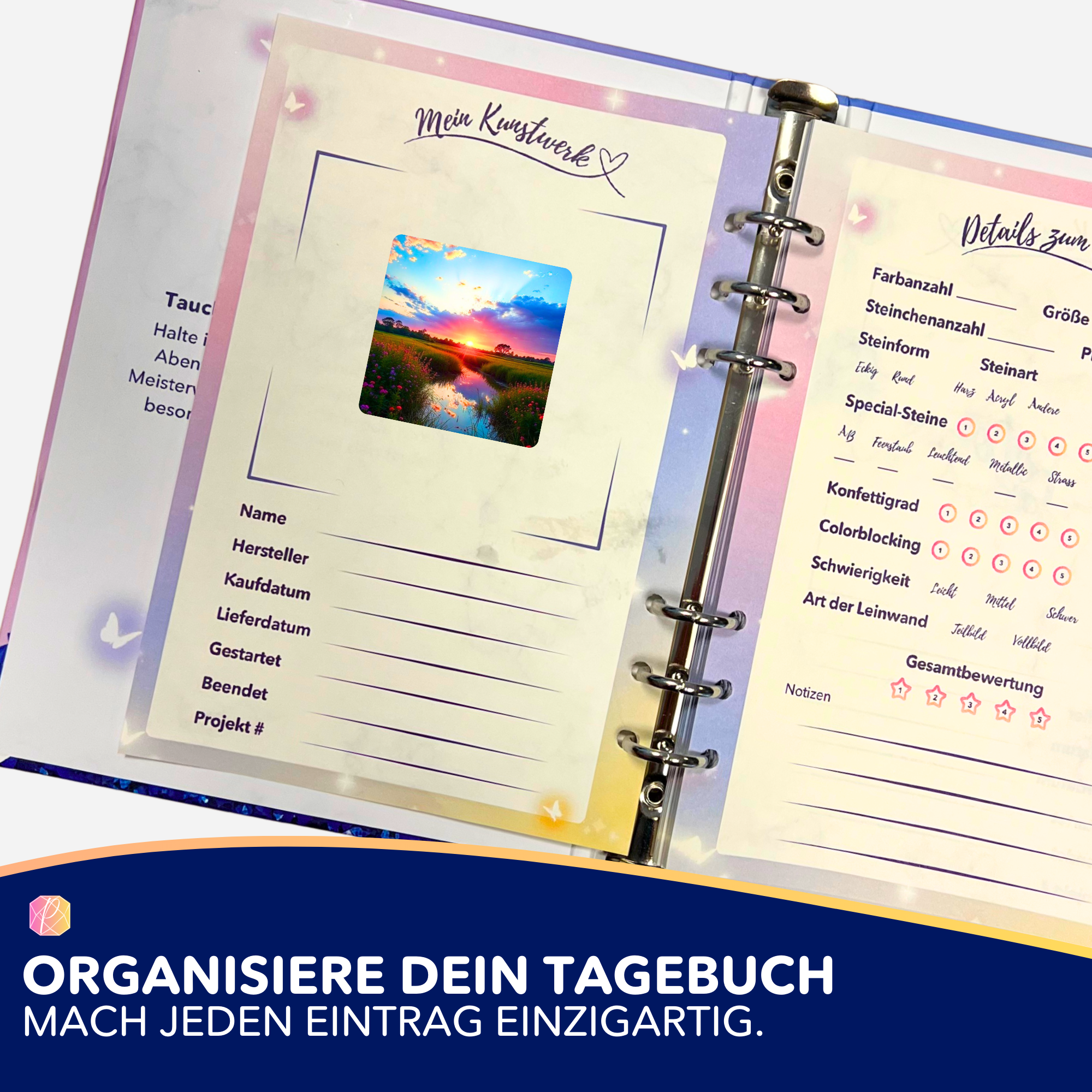 Aufkleber 5er-Set - Morgenrot